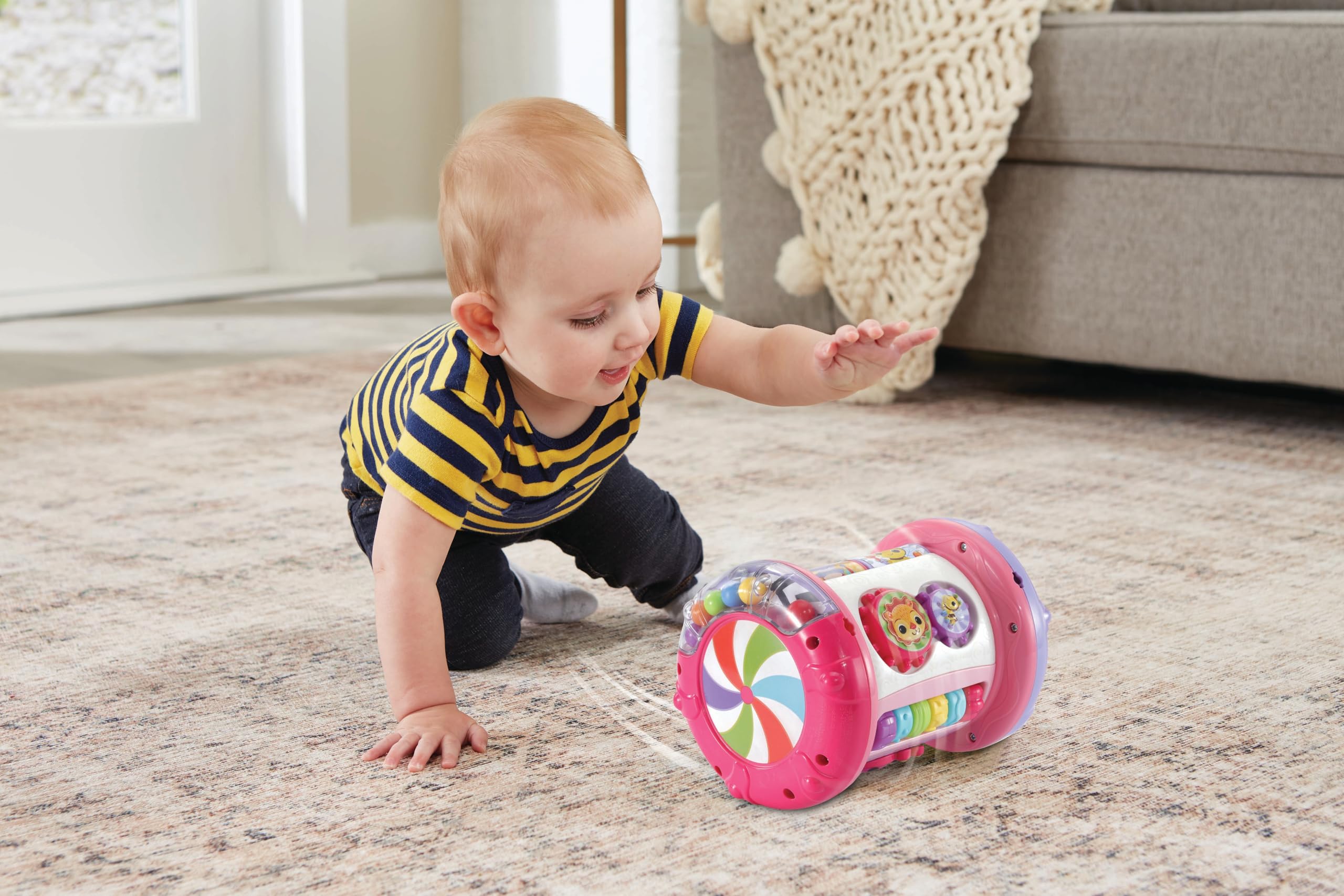 VTech Baby Explore & Discover Roller - Interactive Musical Toy with Light-Up Keys & Gears for 6+ Months 5