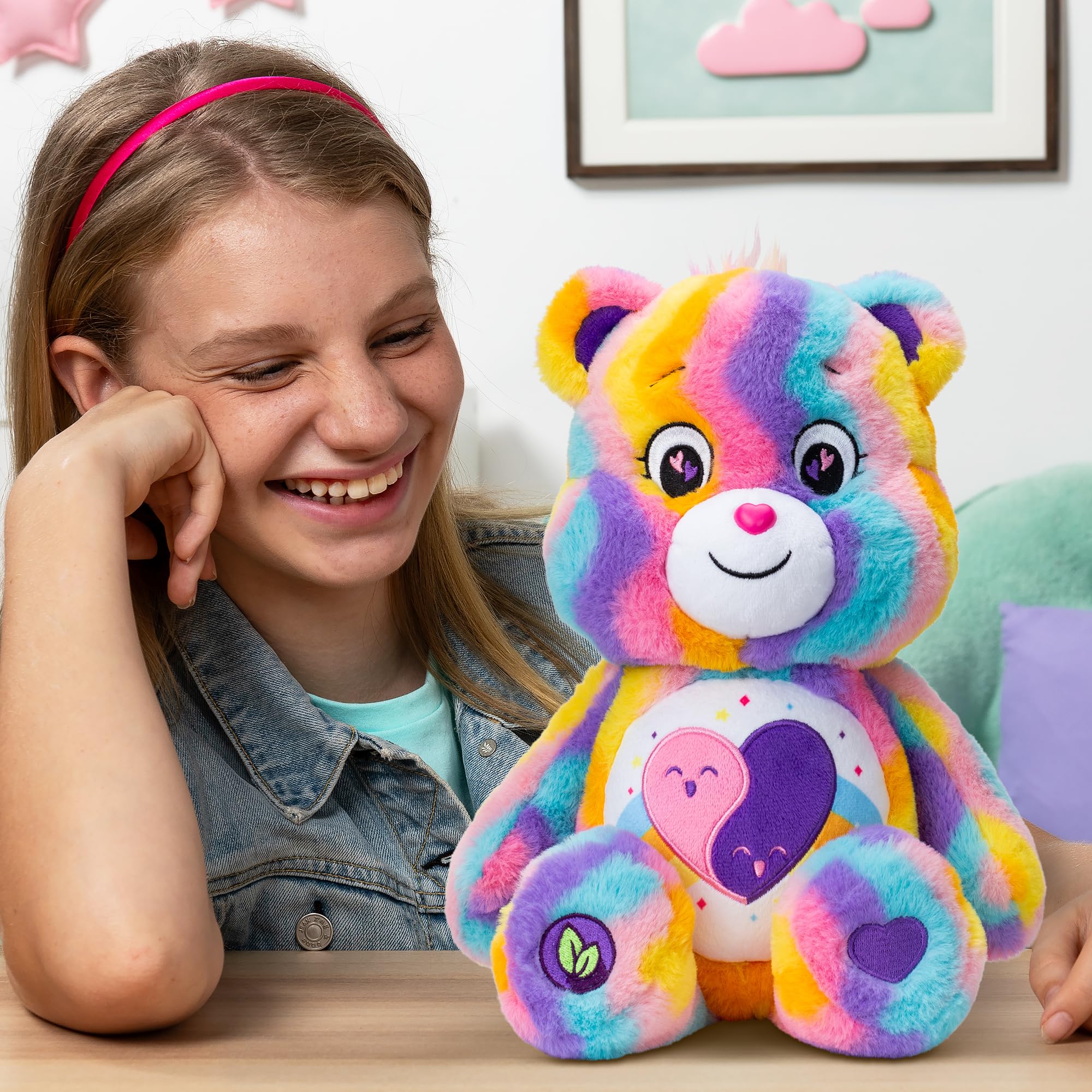 Basic Fun Care Bears Friend Forever Bear - 35cm Medium Plush | Eco Friendly | Ages 4+ 5