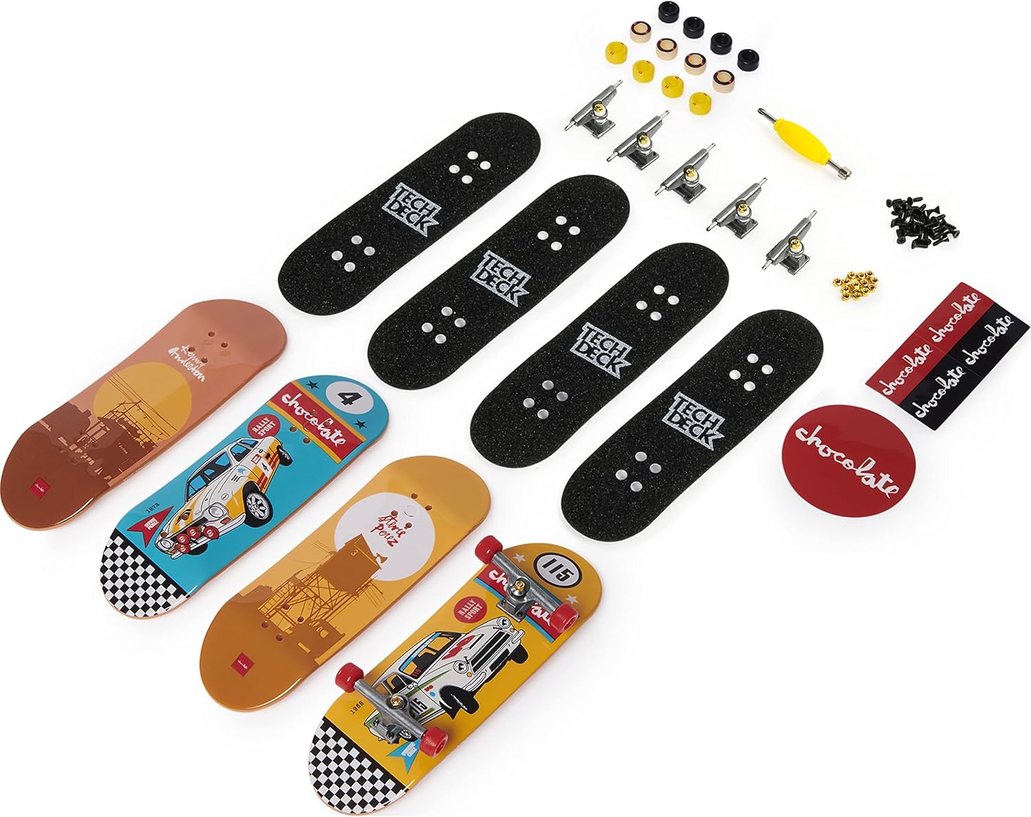 Tech Deck 96mm Fingerboards - Ultra DLX 4-Pack with Authentic Skate Graphics 6