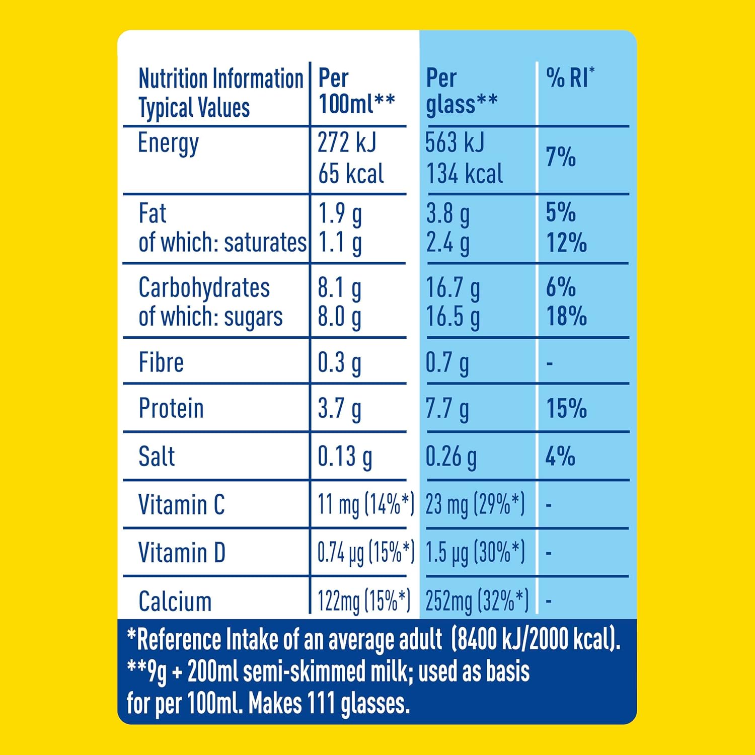 Nesquik - Chocolate Flavoured Milkshake Powder 1kg Tub 6