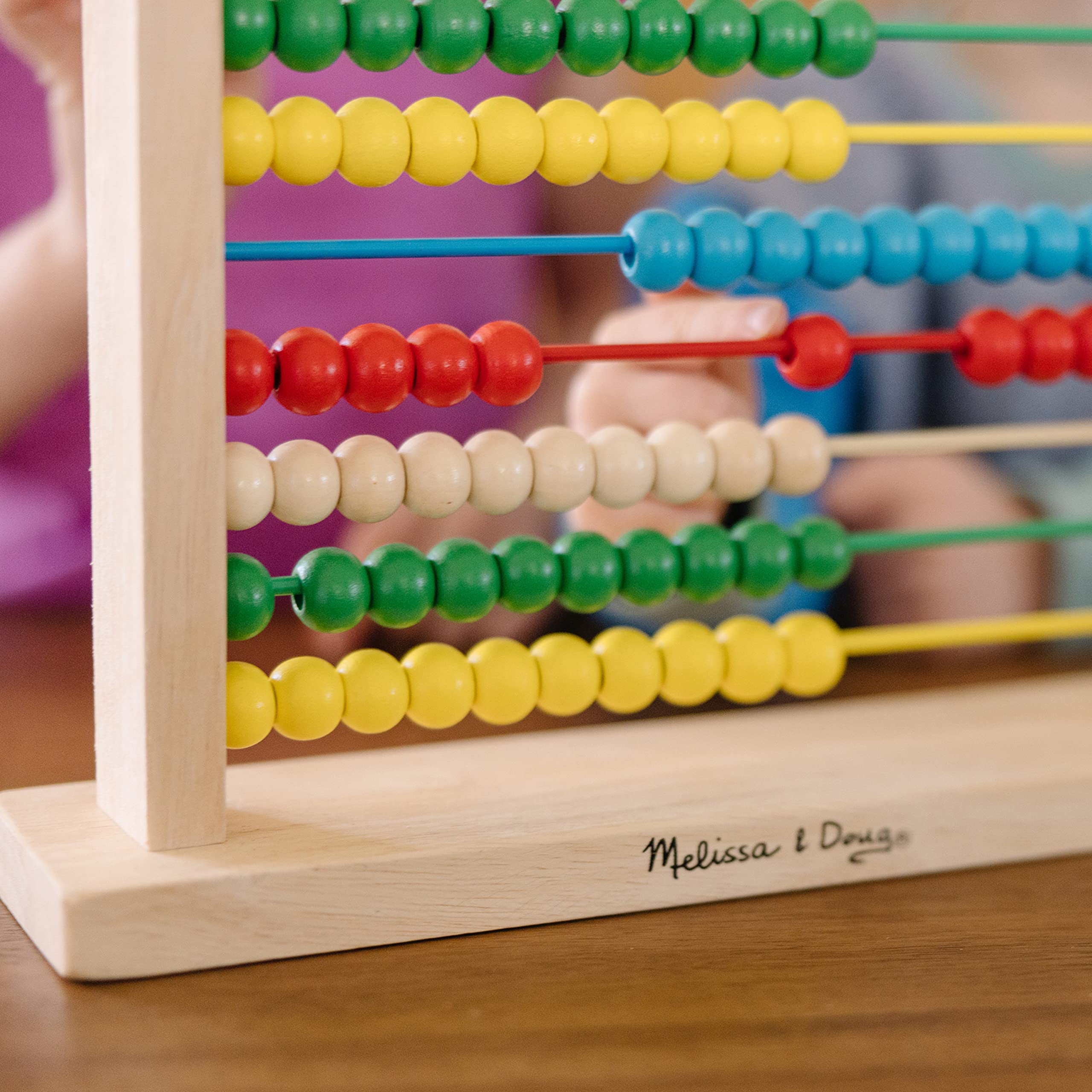 Melissa & Doug Wooden Abacus - Educational Counting Frame for Kids 14