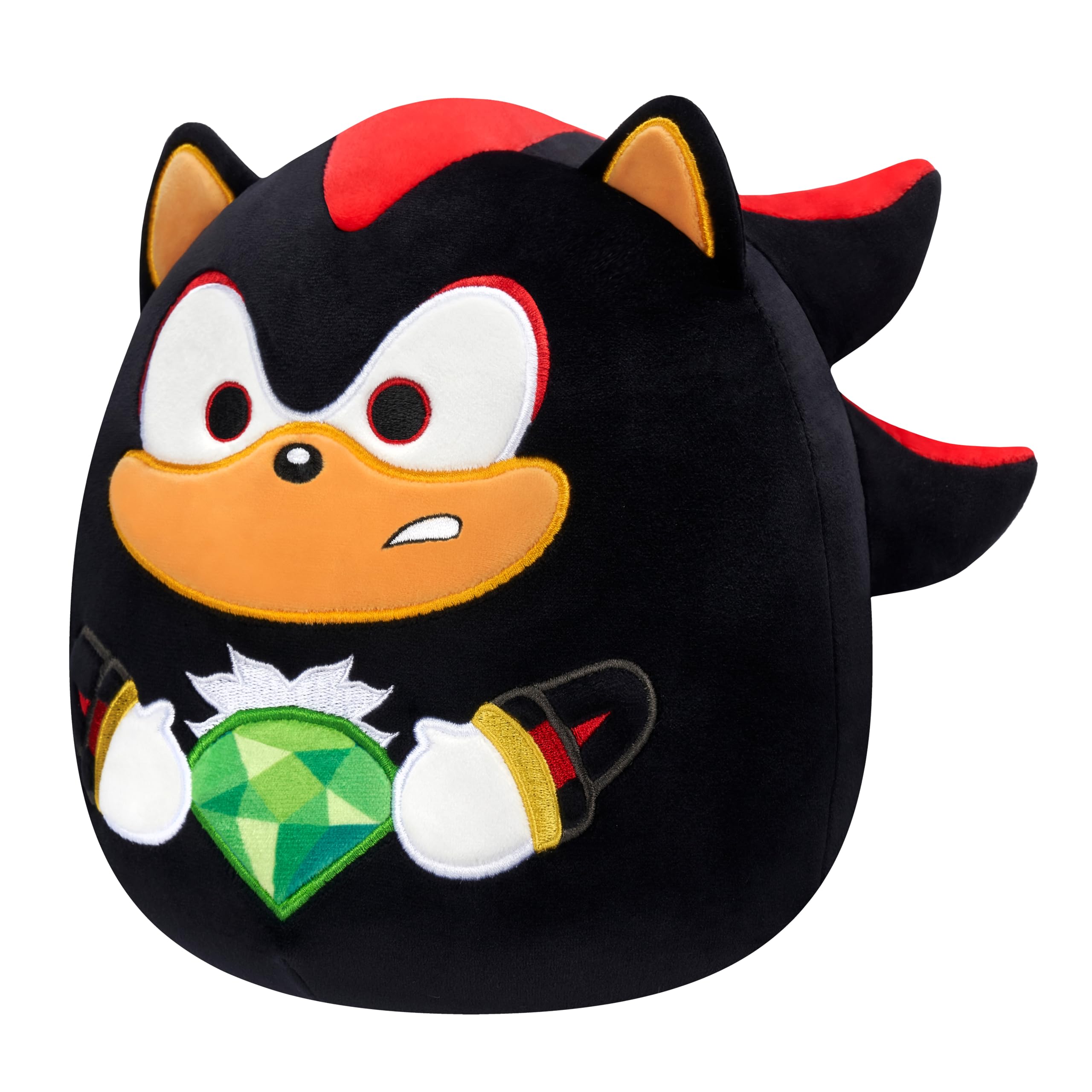 Squishmallows 8-inch Shadow Holding Green Emerald - Sonic the Hedgehog Plush 6