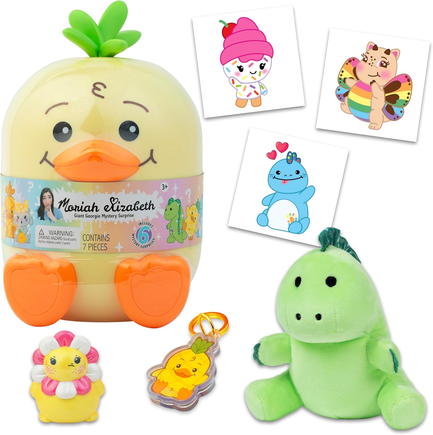 Moriah Elizabeth Giant Georgie Mystery Surprise Unboxing Set - Collectible Egg with Plush, Figures & Stickers