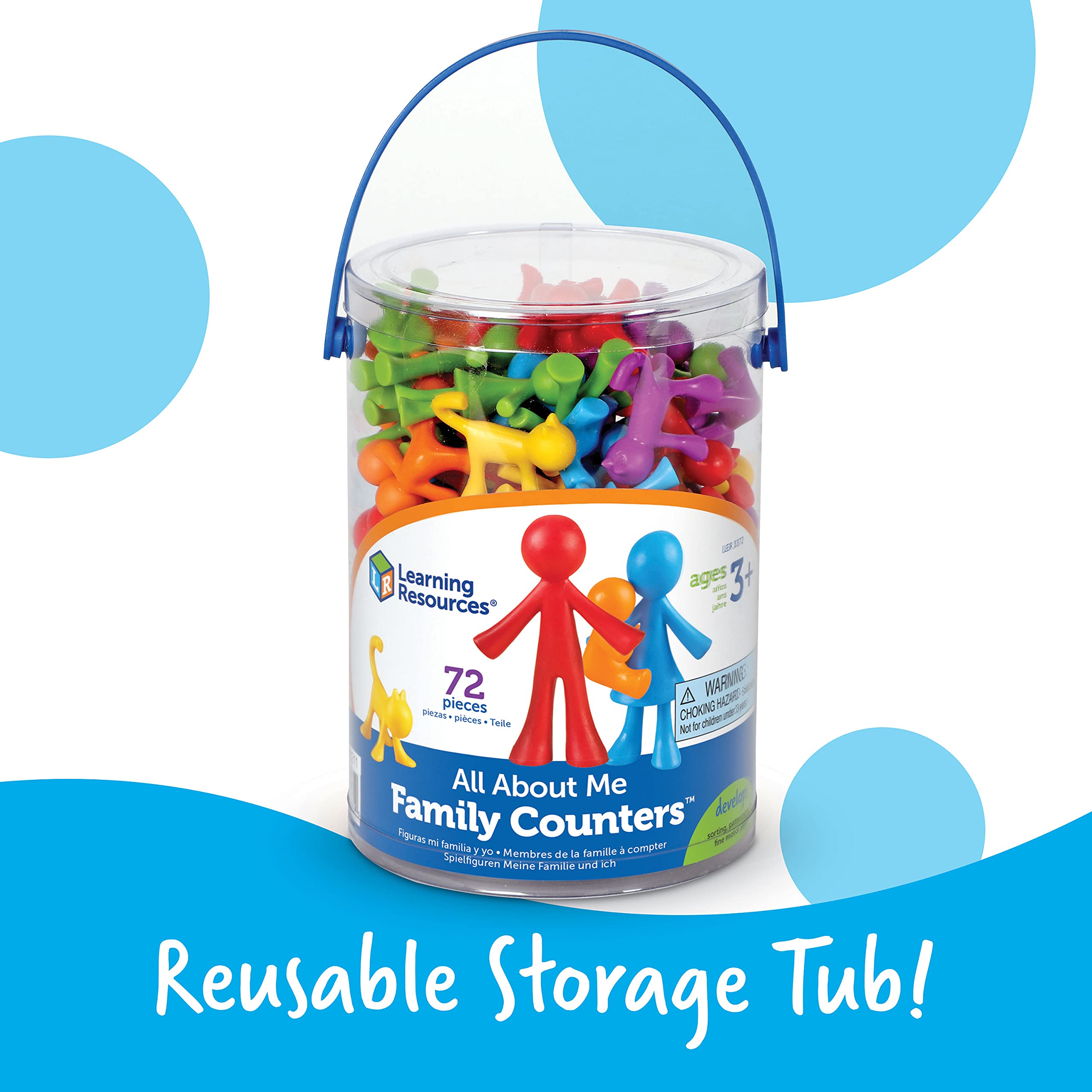 Learning Resources All About Me Family Counters - 72 Pieces for Counting, Sorting & Social-Emotional Learning 5
