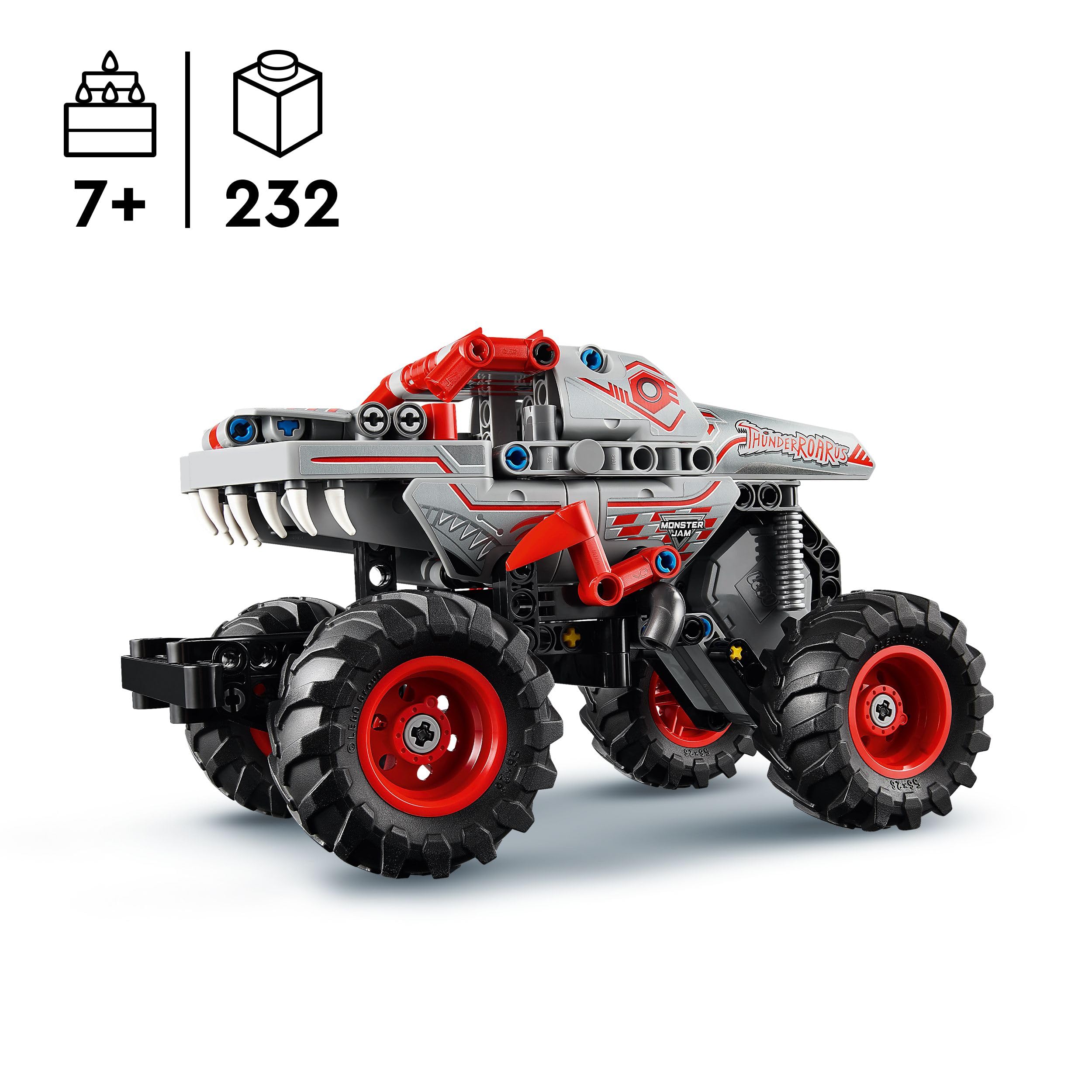LEGO Technic Monster Jam ThunderROARus Pull-Back Truck Toy - Vehicle Buildi 5