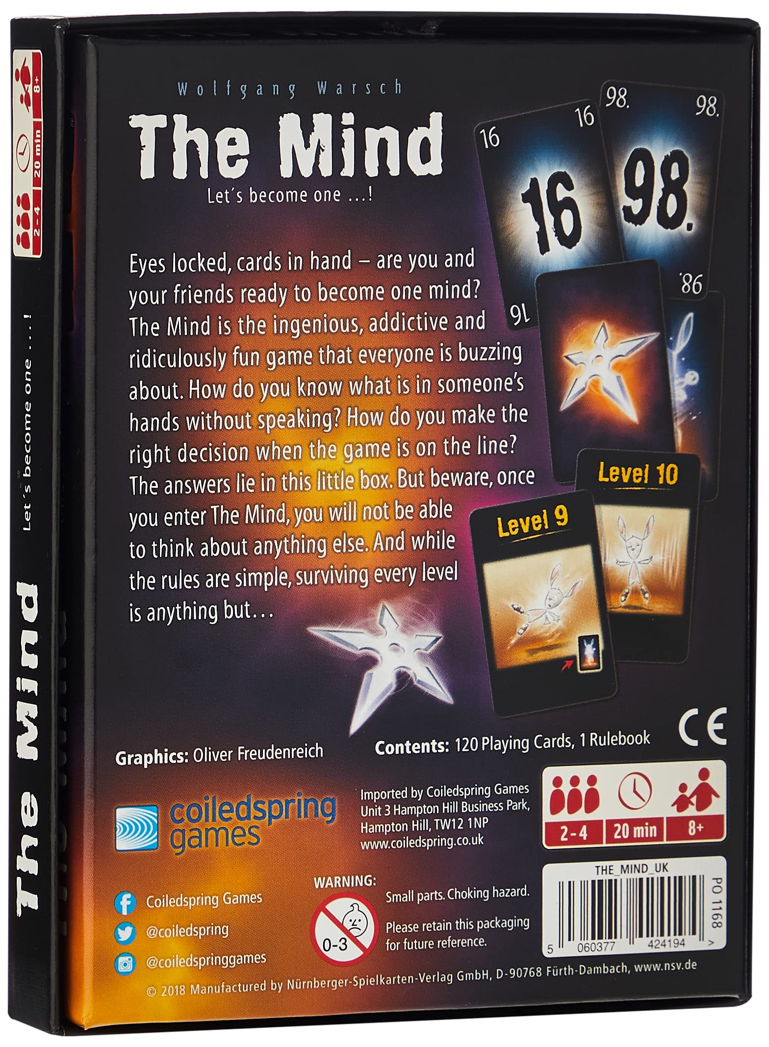 CSG The Mind UK Version Card Game 7