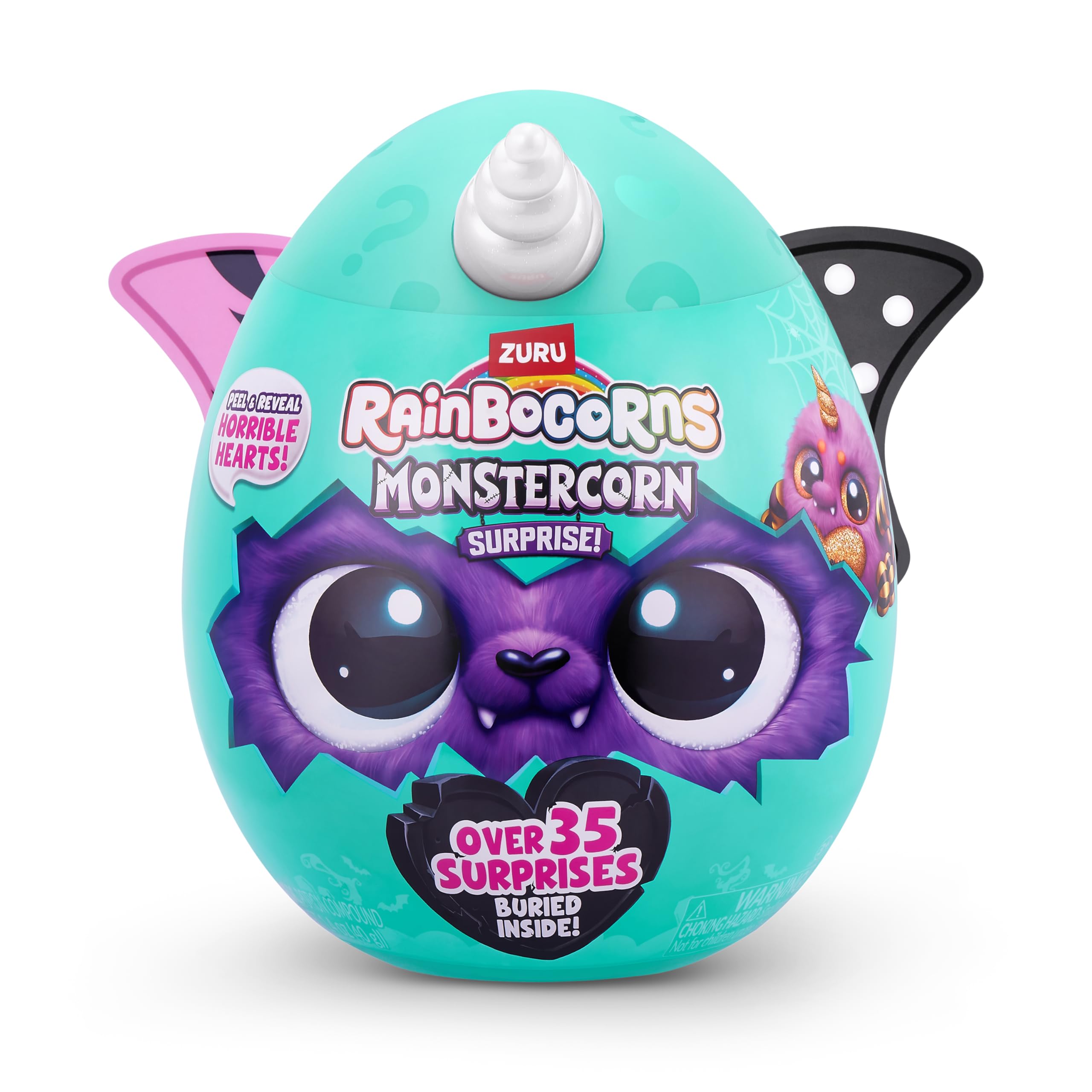 Rainbocorns ZURU Monstercorn Surprise - Cat Plush with 35 Surprises & Glow-in-the-Dark Accessories 3