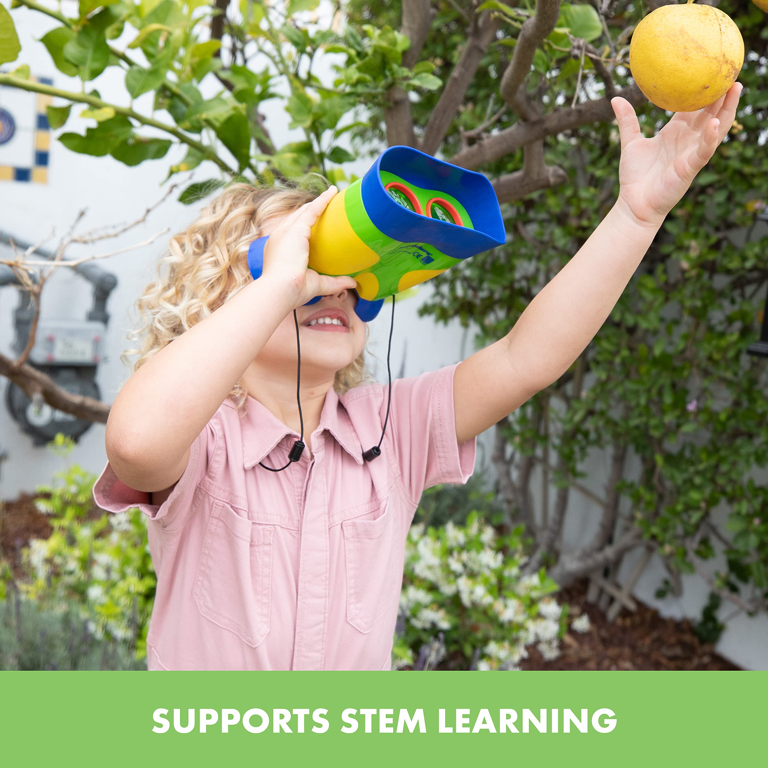 Learning Resources GeoSafari Jr. Kidnoculars - Binoculars for Toddlers & Kids, 2x Magnification, Ages 3+ 5