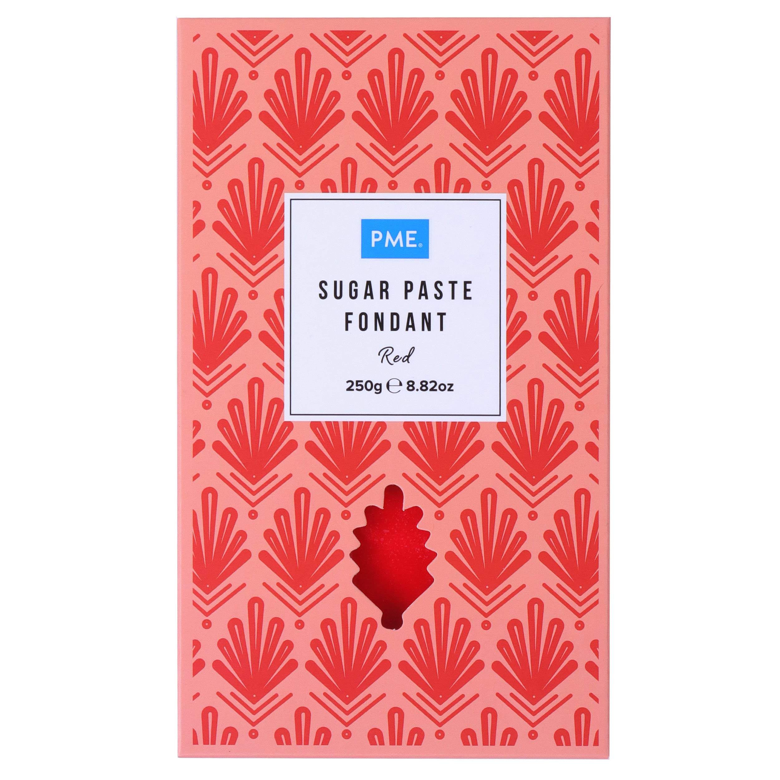 PME Red Sugar Paste Fondant - 250g | Thermo-Tech Feature | Smooth Finish