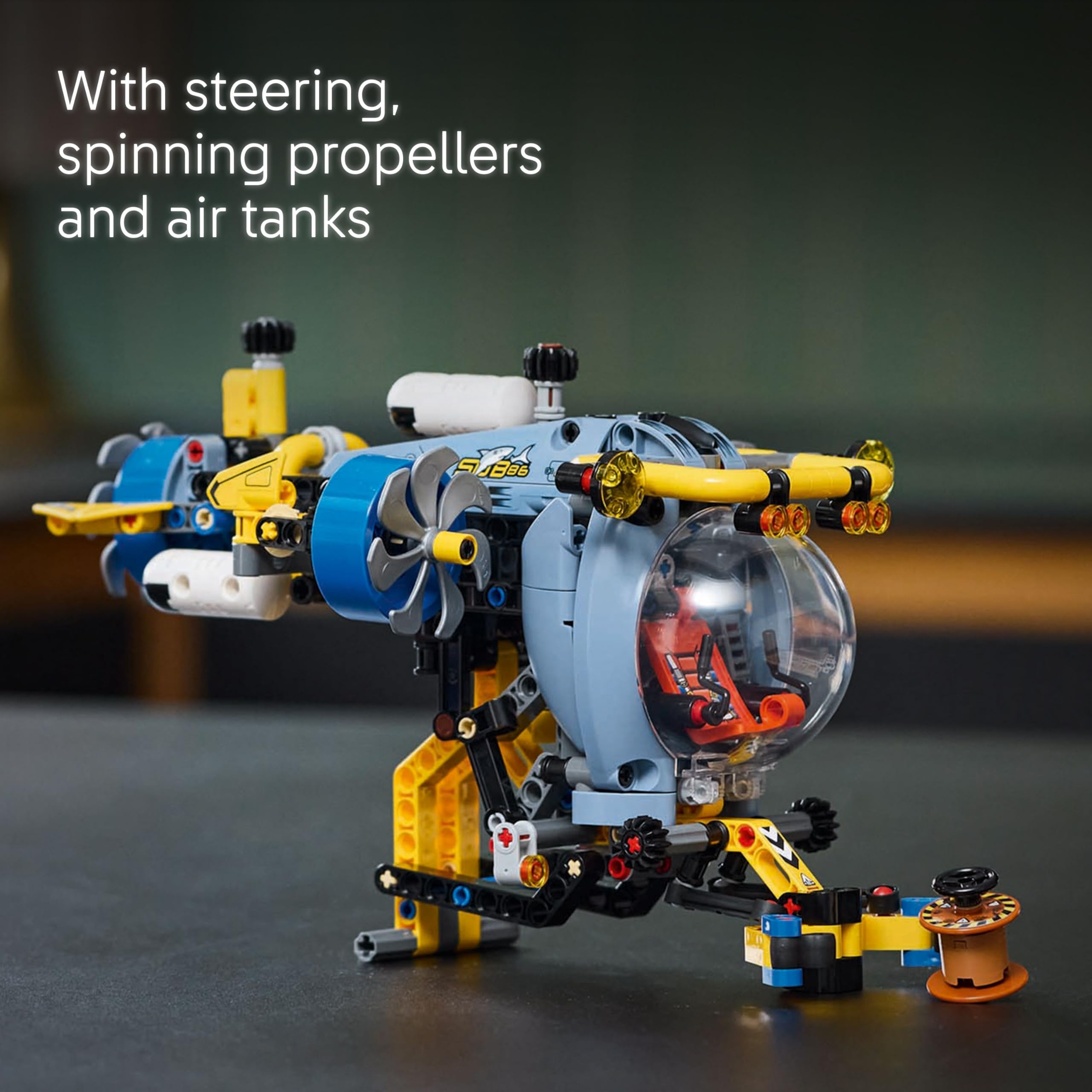 LEGO Technic Deep-Sea Research Submarine Toy - Building Set with Spinning Propellers for Ages 9+ 5