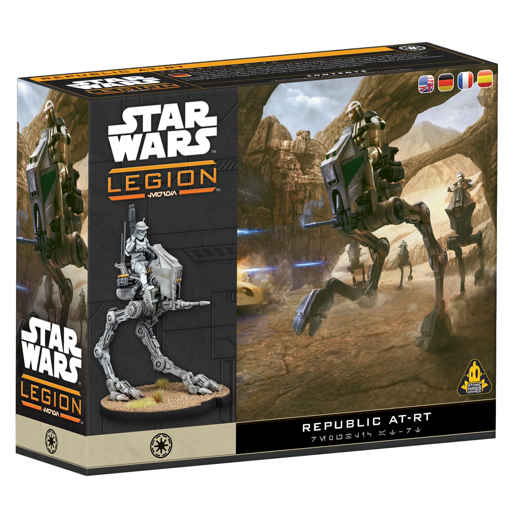 Asmodee Star Wars: Legion Republic AT-RT Expansion | Support Unit | Ages 14+ | 2 Players