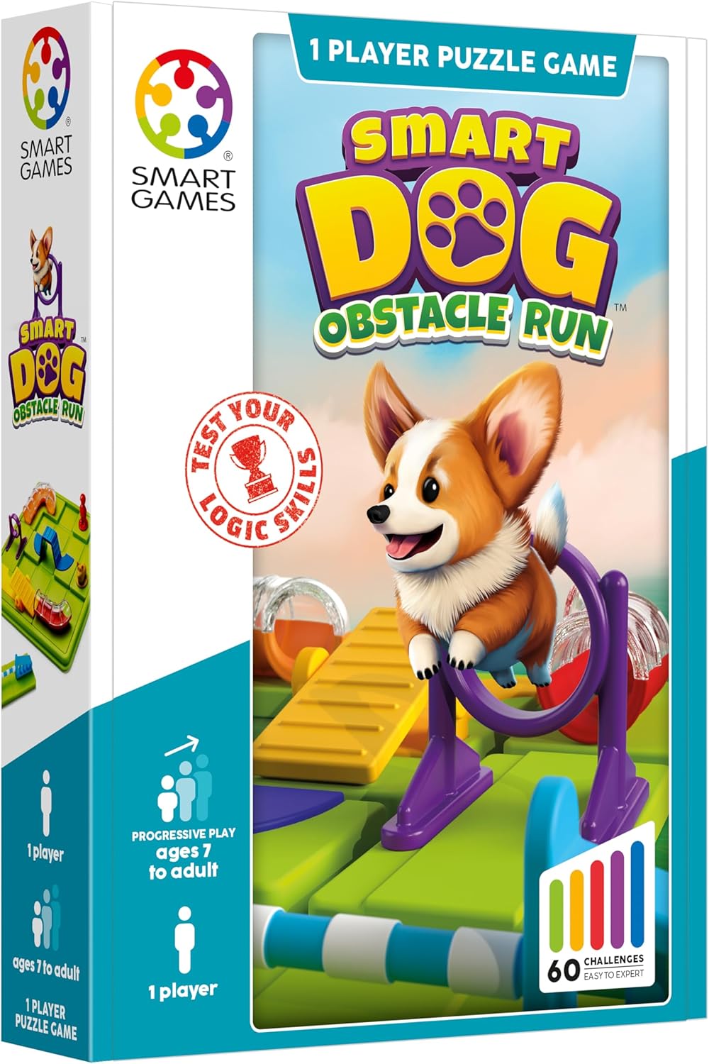 SmartGames Smart Dog Puzzle Game with 60 Challenges for Ages 7+