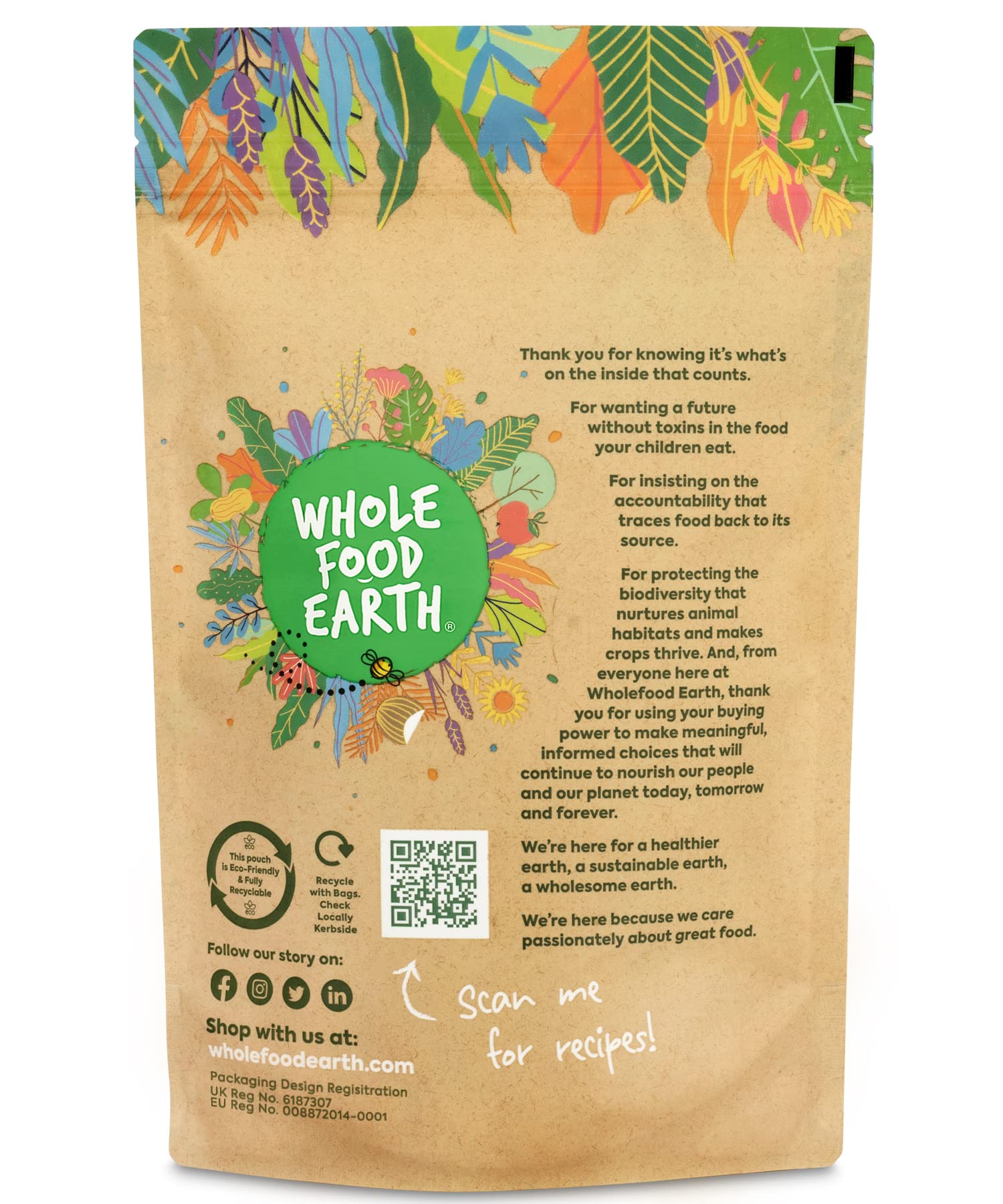 Wholefood Earth Pearl Millet - Gluten-Free Whole Grain | 500g