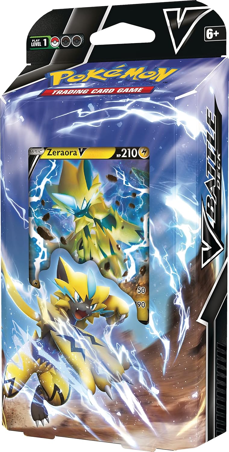 Pokémon TCG: Zeraora V Battle Deck – 60-Card Ready-to-Play Deck with Playmat & Code for Pokémon TCG Live 6