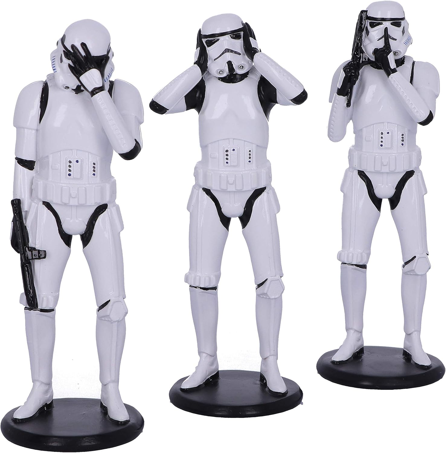 Nemesis Now Three Wise Stormtroopers - See No Evil, Hear No Evil, Speak No Evil Sci-Fi Figurine Trio 8
