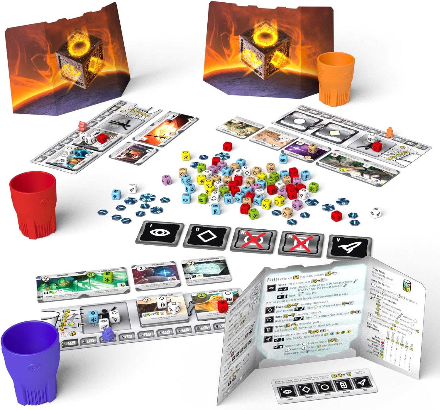 Rio Grande Games Roll for the Galaxy Dice Board Game 7