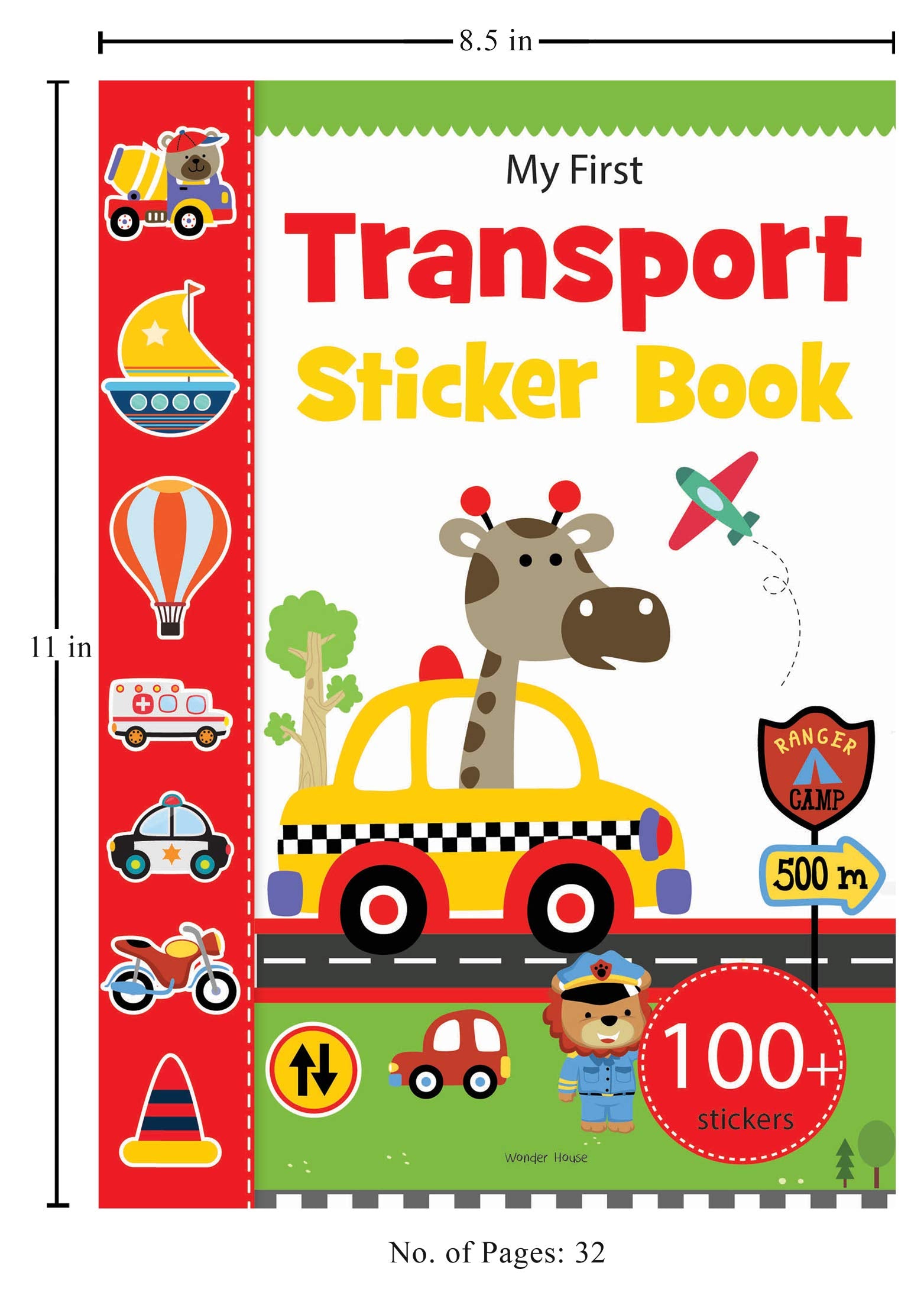 Wonder House Books My First Transport Sticker Book - 100+ Stickers | Baby - 3 Years | English 3