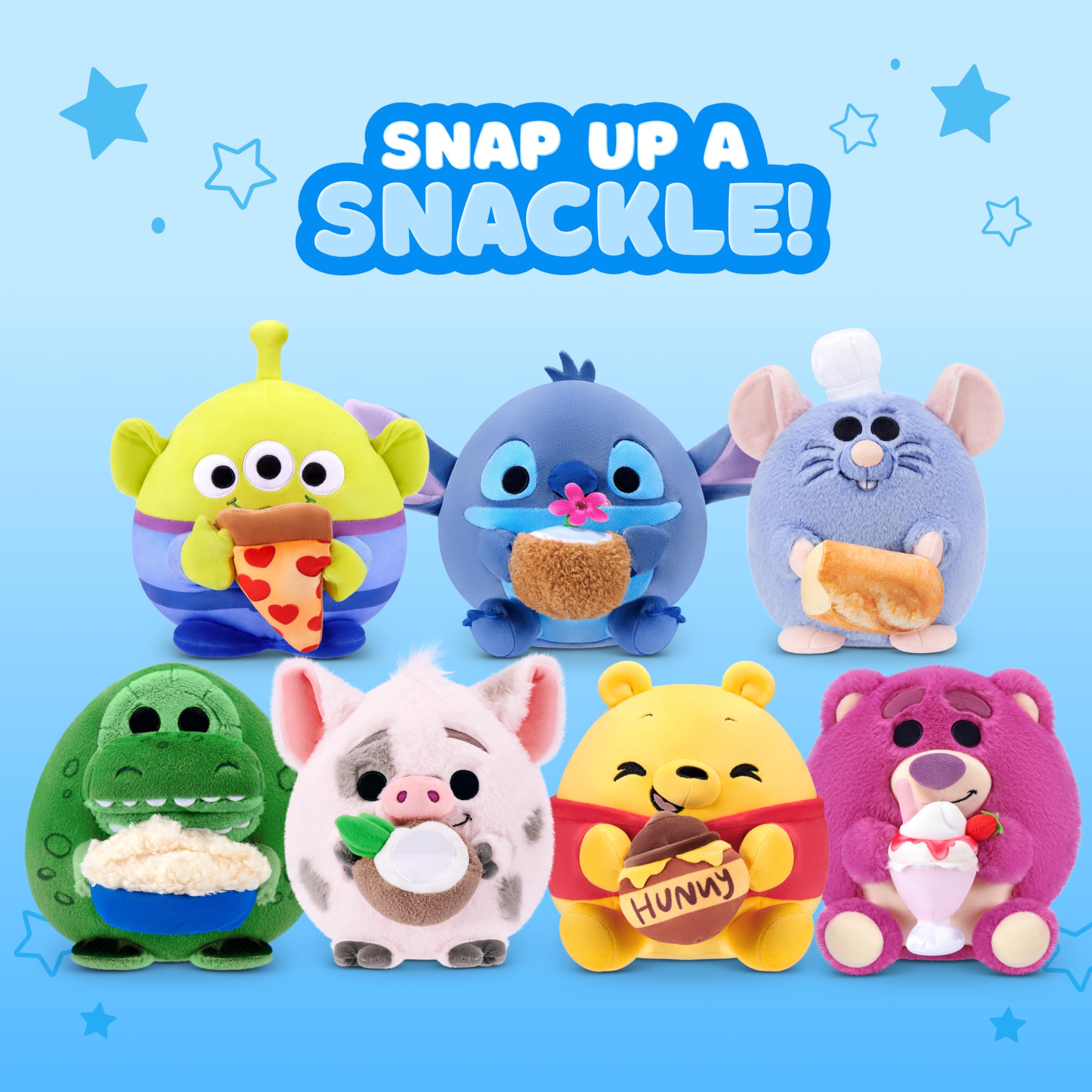 Snackles Disney Remy & Baguette 8-Inch Plush Toy | Ultra-Soft Polyester | Unisex Children 3