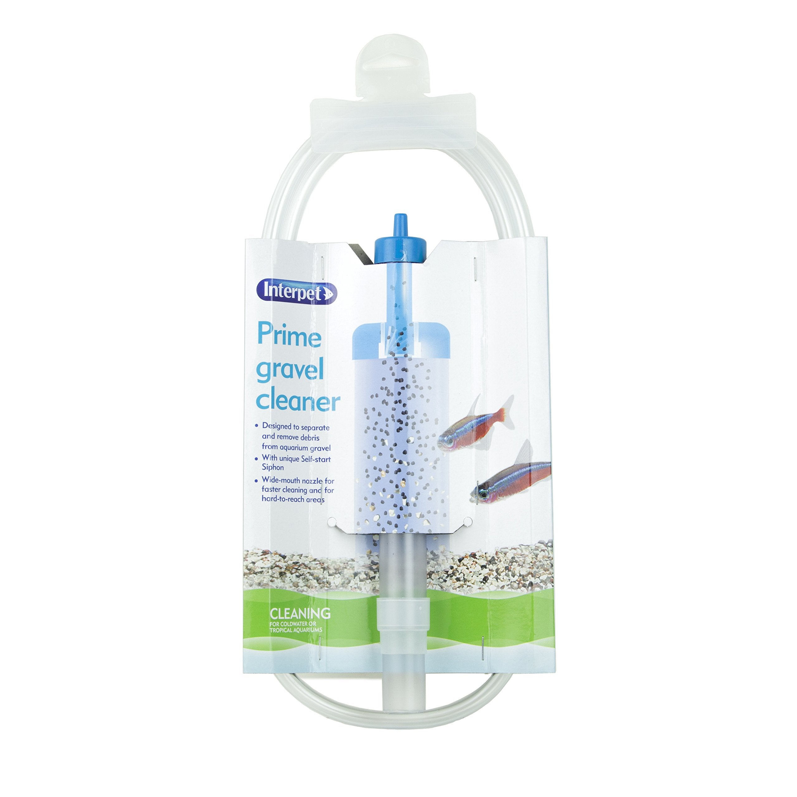 Interpet Aquarium Gravel Cleaner - Self-Start Syphon | 142cm Hose | Clear