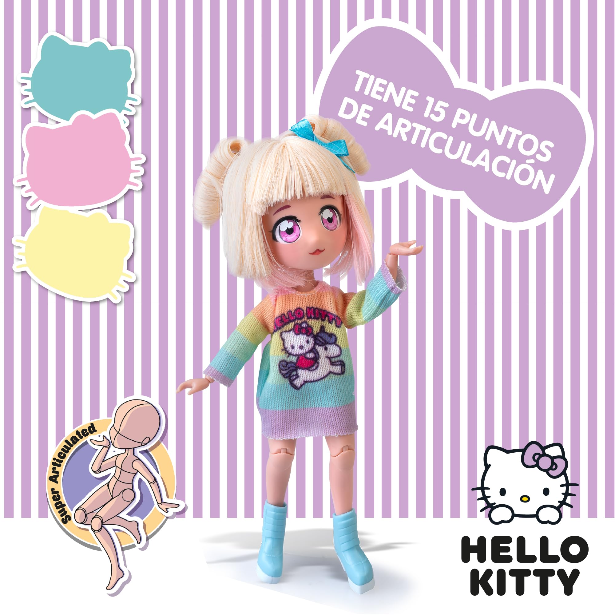 4SF Hello Kitty Manga Fashion - Candy Unicorn Japanese Fashion Doll 7