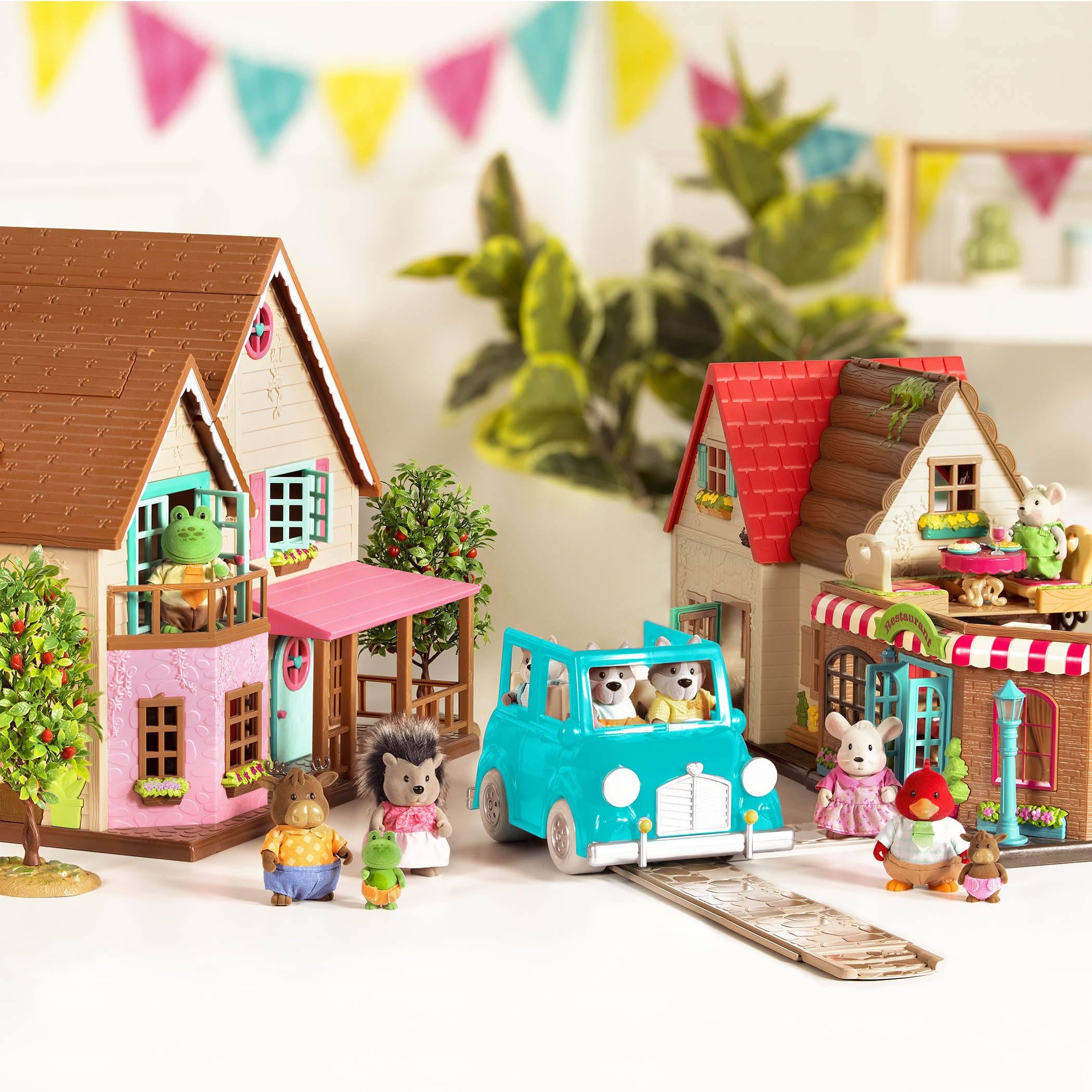 Li'l Woodzeez Handydandy Mice Family Set - 4 Collectible Wooden Figures with Storybook, Ages 3+ 6