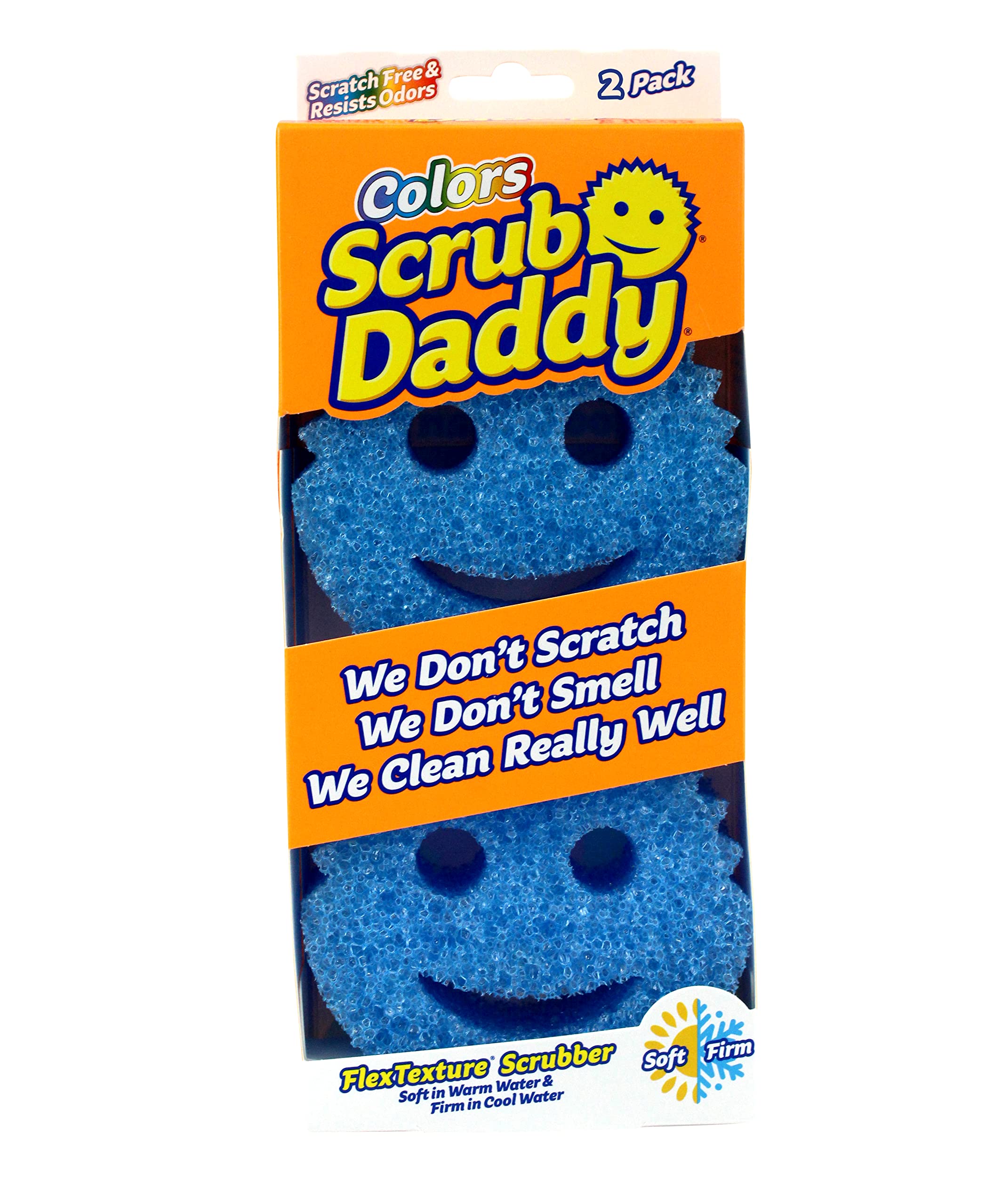 Scrub Daddy - Colors Kitchen Sponges, Dish Sponges for Washing Up, FlexTexture Design