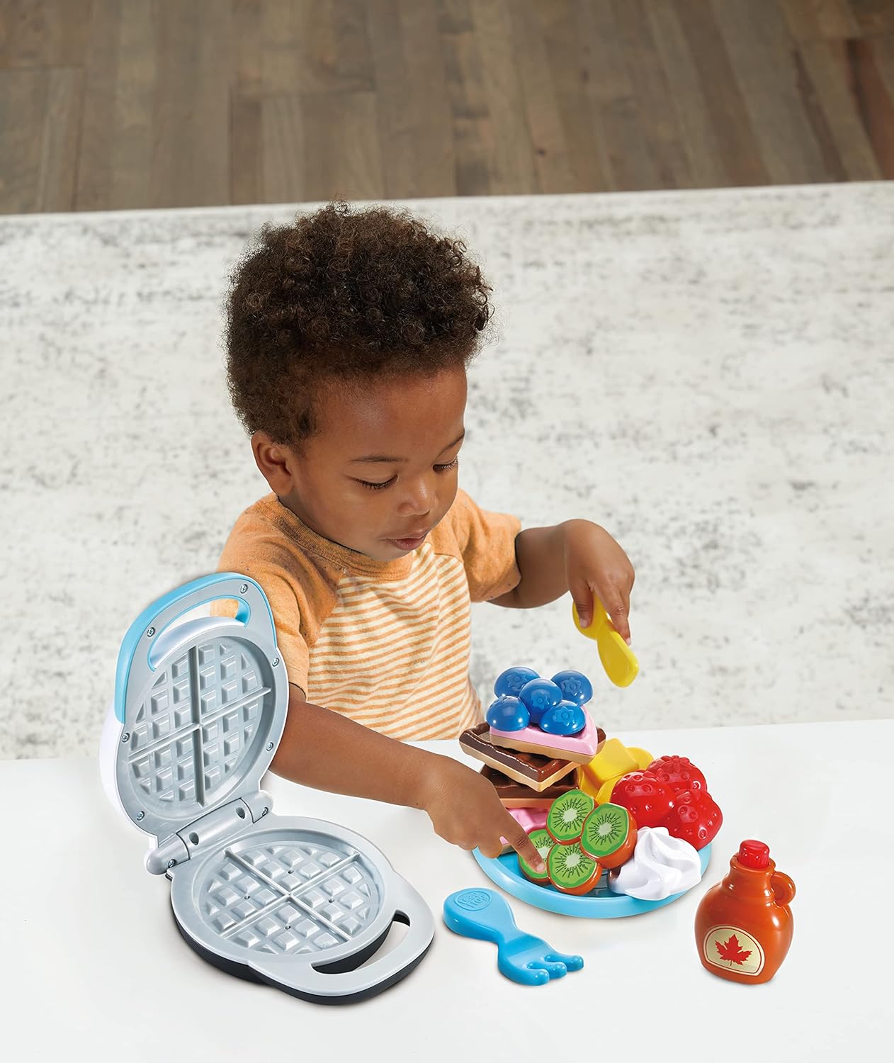 LeapFrog Build-a-Waffle Learning Set - Interactive Role Play Kitchen Toy for Toddlers 12M+ 5