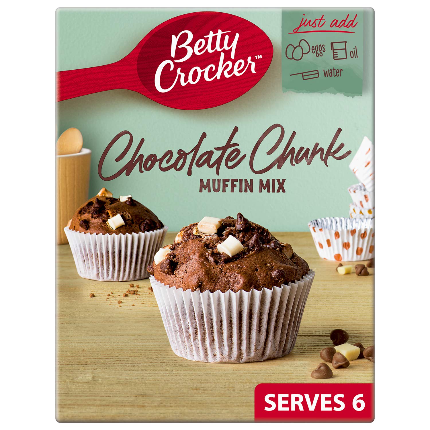 Betty Crocker - Chocolate Chunk Muffin Mix Baking Kit (335g Pack of 4) 7