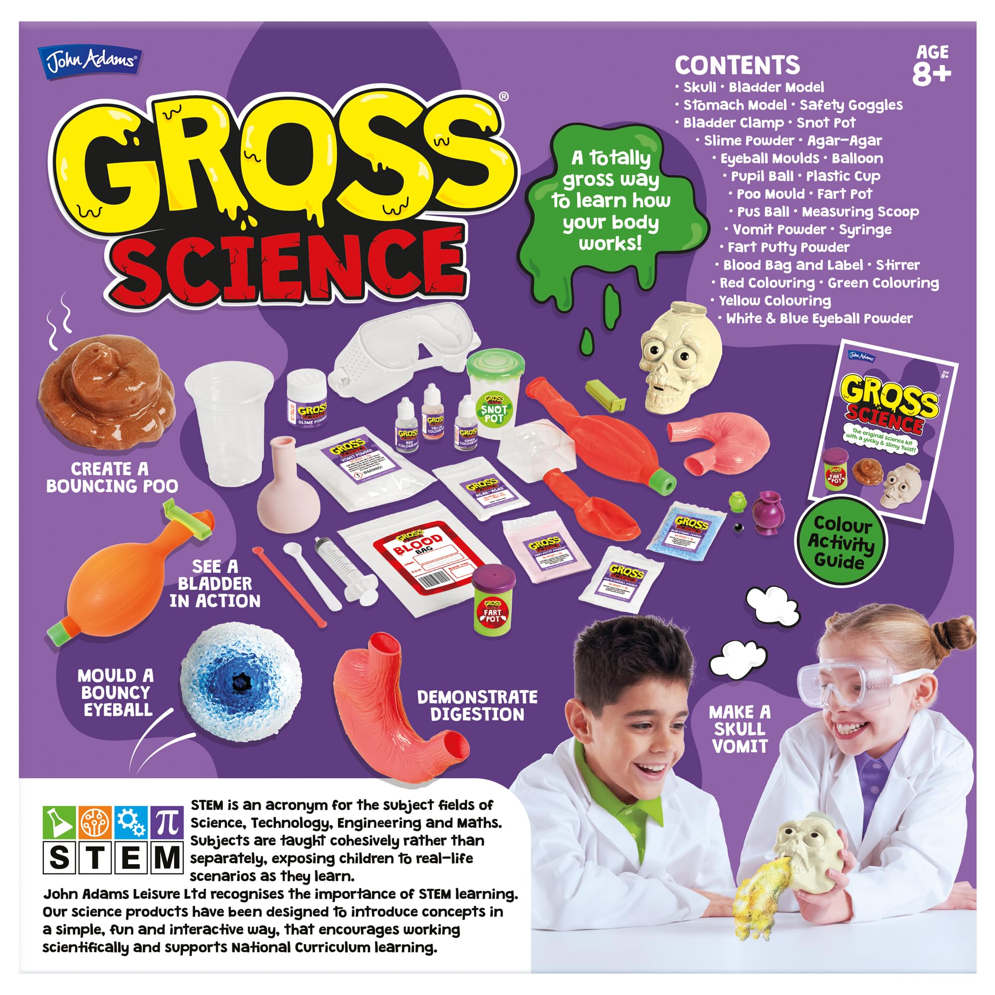 John Adams Ultimate Gross Science Playset - Educational Toy for Kids 8-10 Years 12