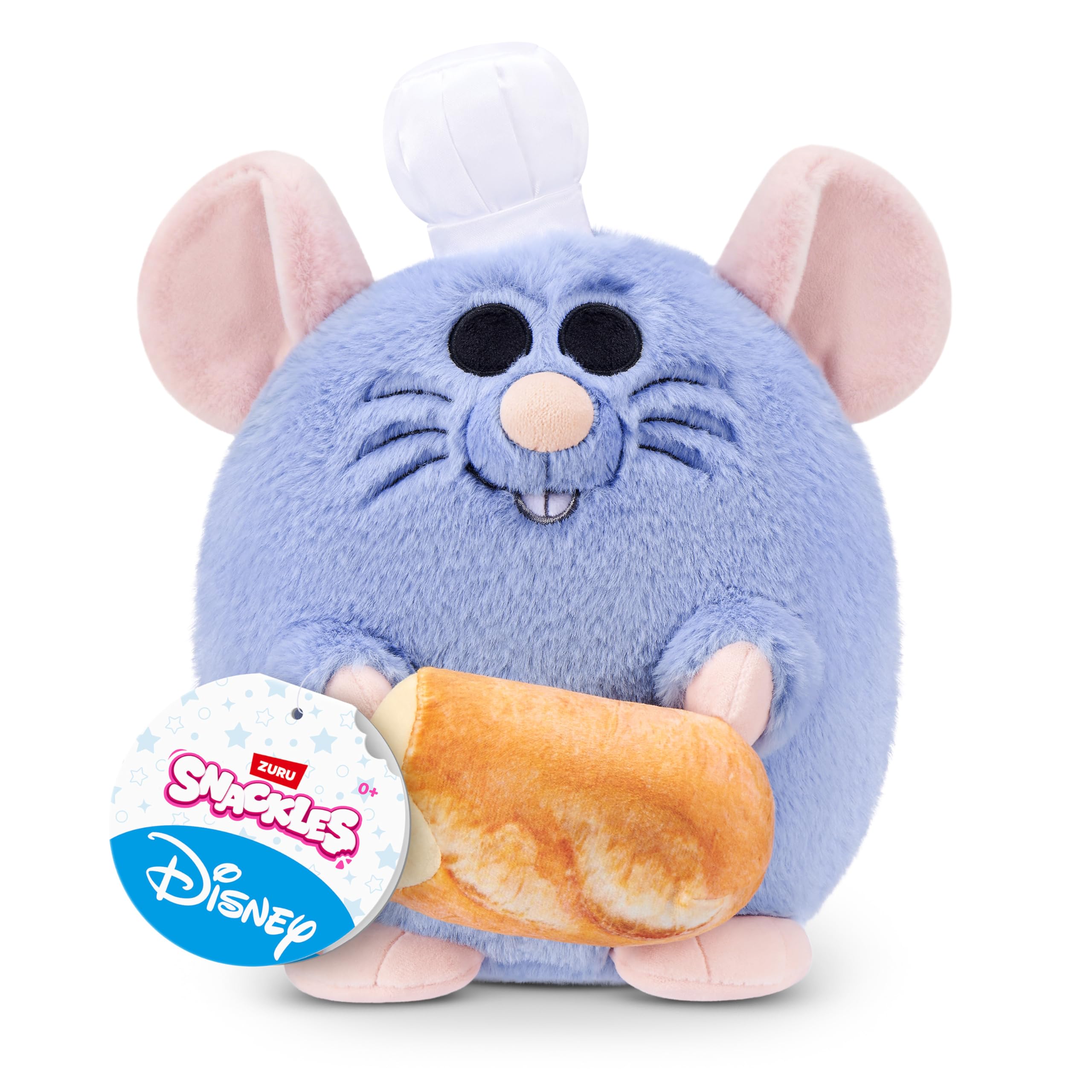 Snackles Disney Remy & Baguette 8-Inch Plush Toy | Ultra-Soft Polyester | Unisex Children