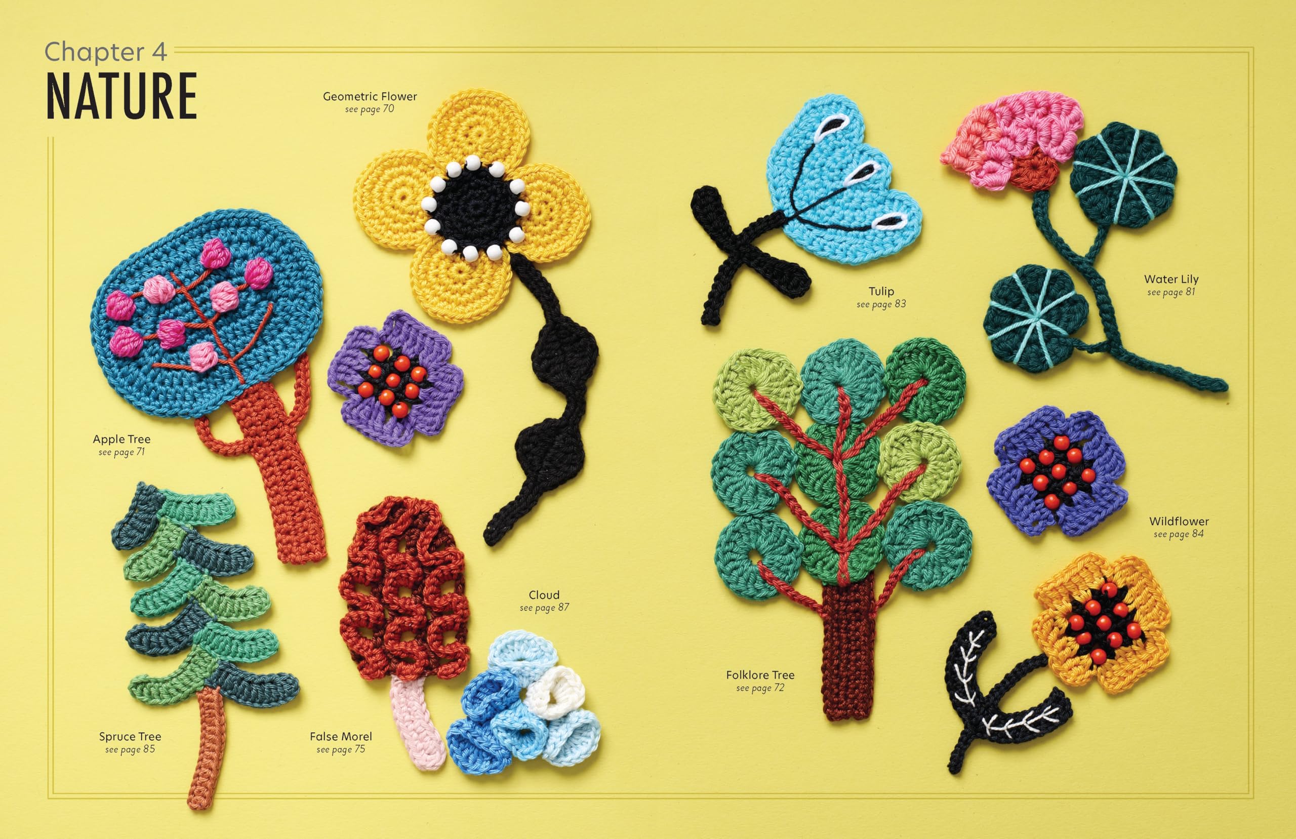 David & Charles Cozy Crochet Motifs: 75 Playful Motifs with Modern Retro Style | Paperback 8