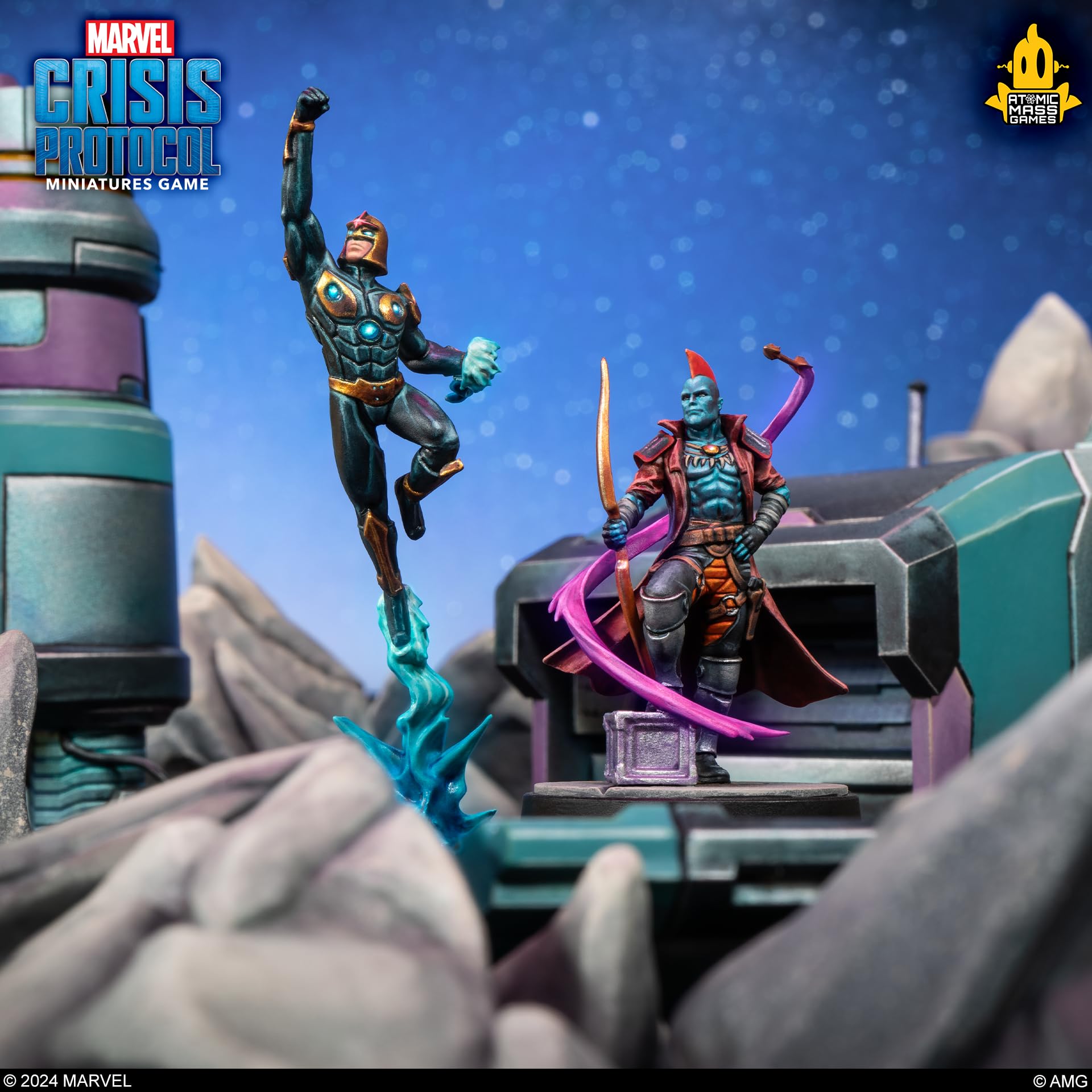Atomic Mass Games Marvel Crisis Protocol - Yondu & Nova Miniatures Expansion 6