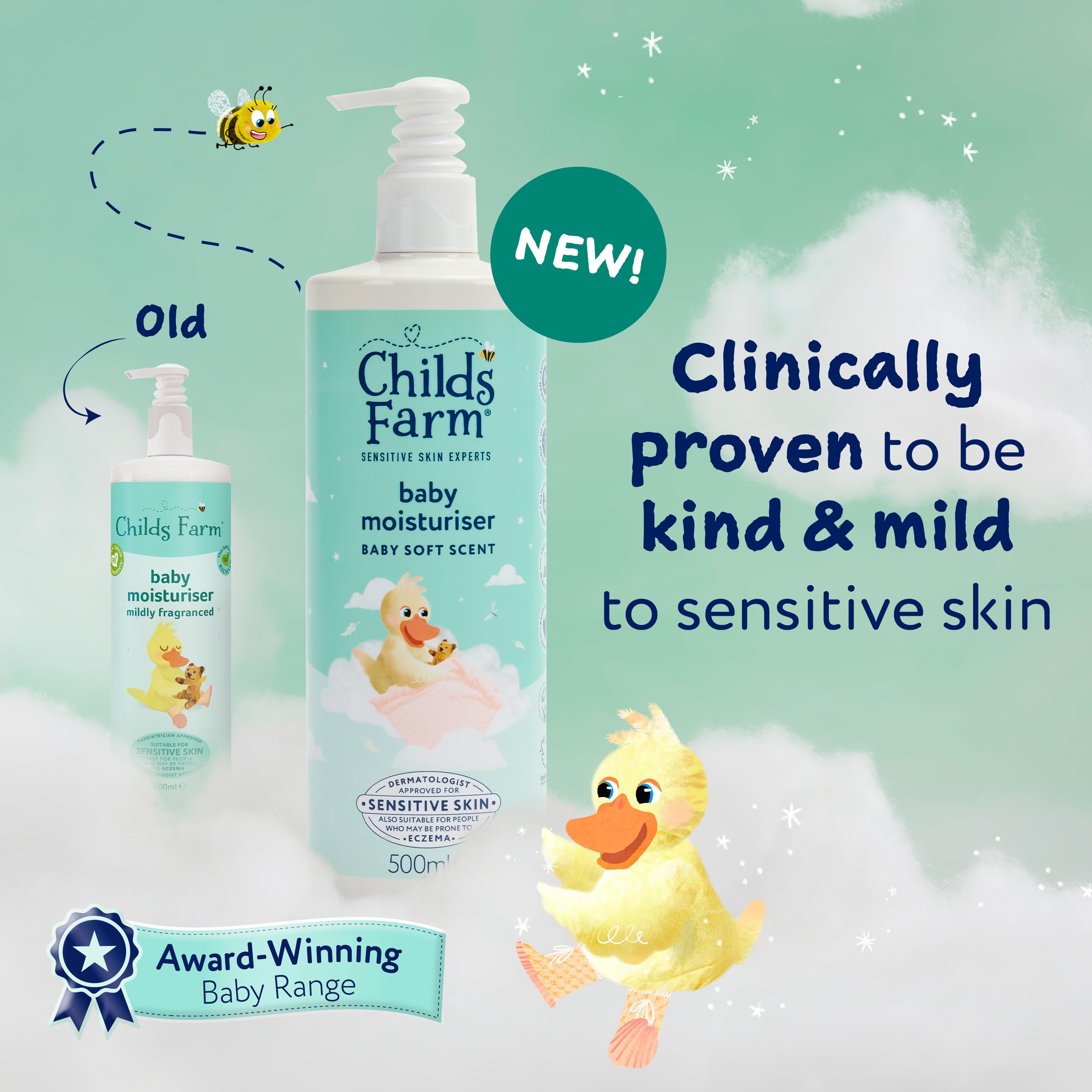 Childs Farm Baby Moisturiser - 24 Hour Hydration | Mineral Oil-Free | Suitable for Sensitive Skin
