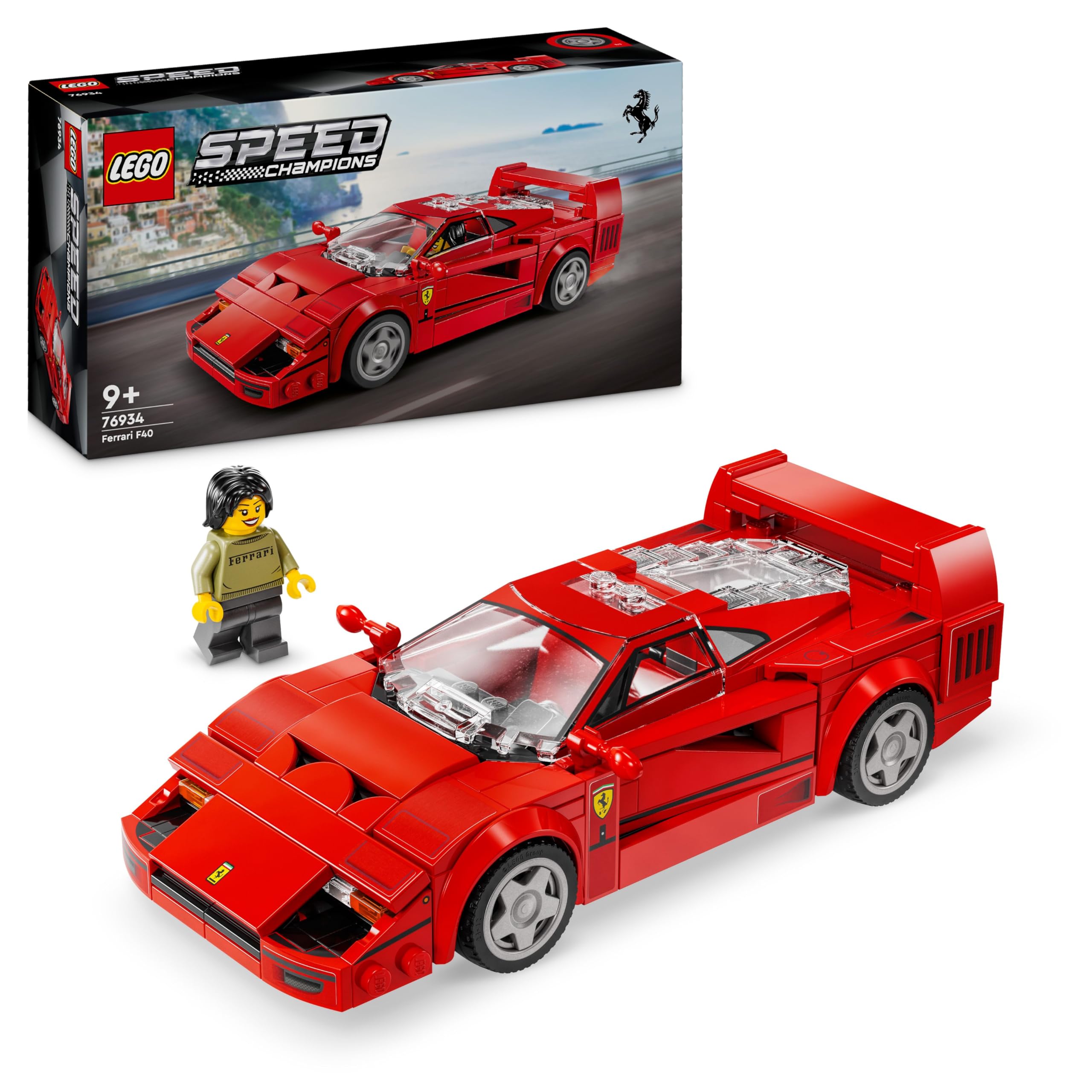 LEGO Speed Champions Ferrari F40 Supercar Building Set - Ages 9+