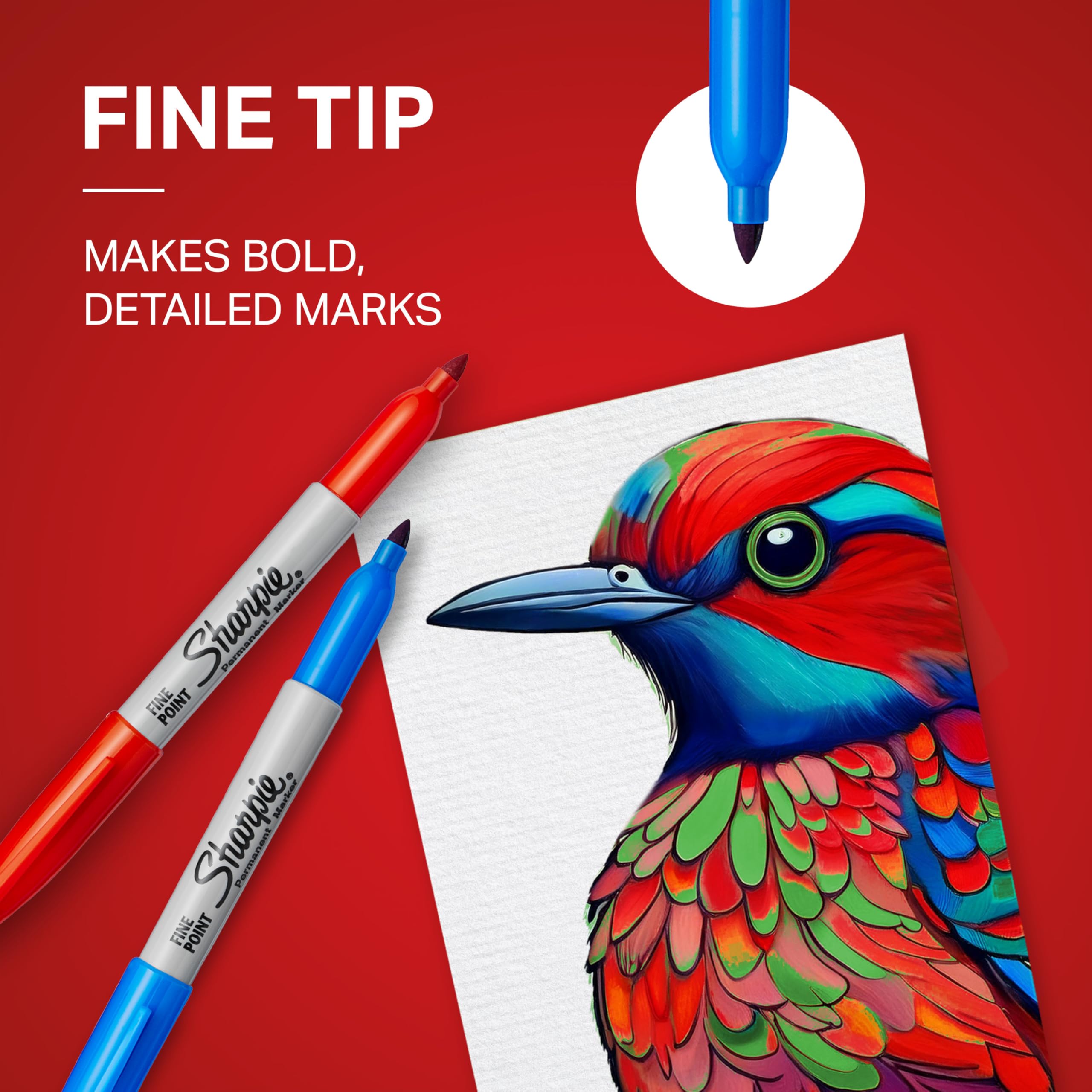 Sharpie Permanent Markers - Fine Point for Bold Details | Black Ink | 40 Pack 5