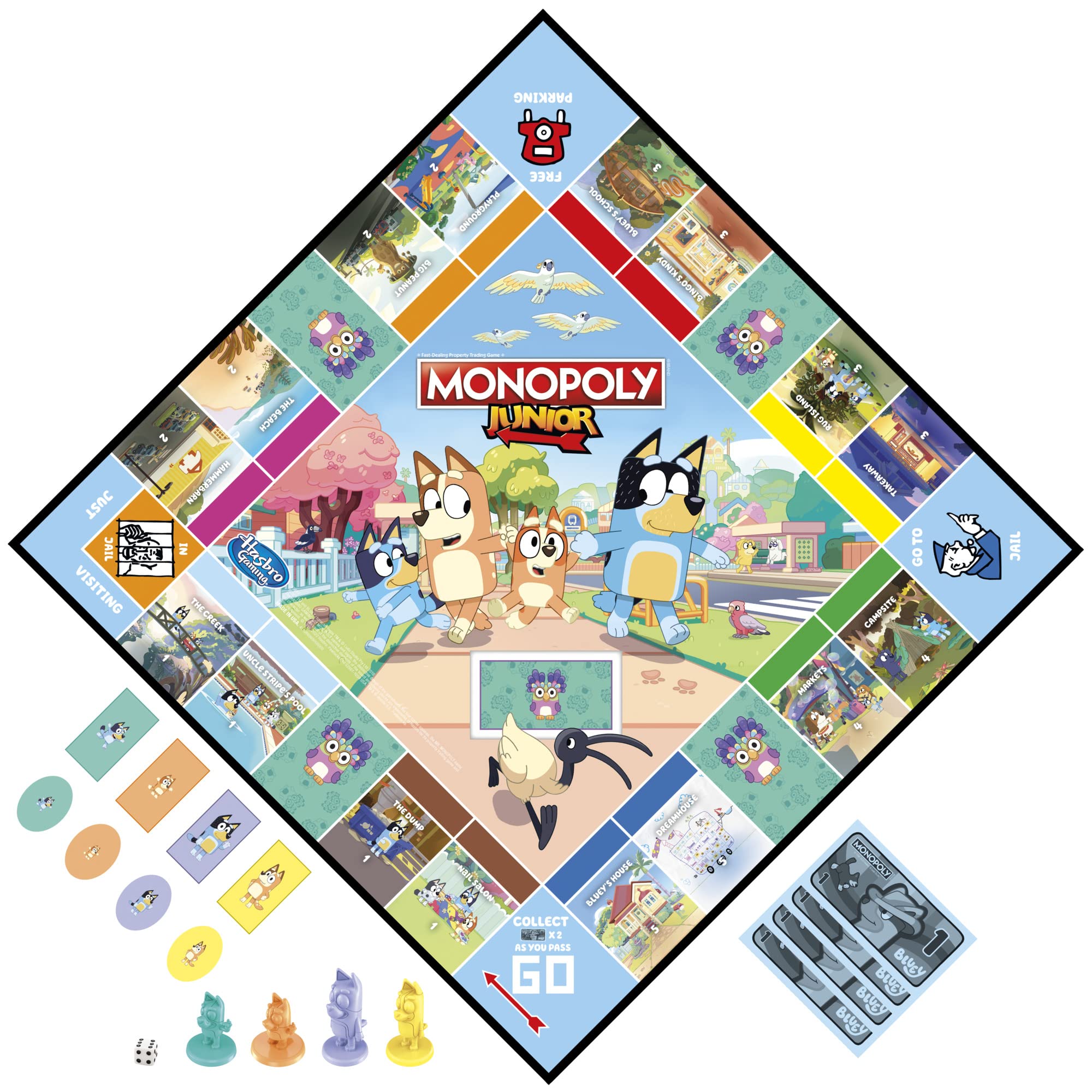Monopoly Junior Board Game: Bluey Edition | Ages 5+ | 2-4 Players 5