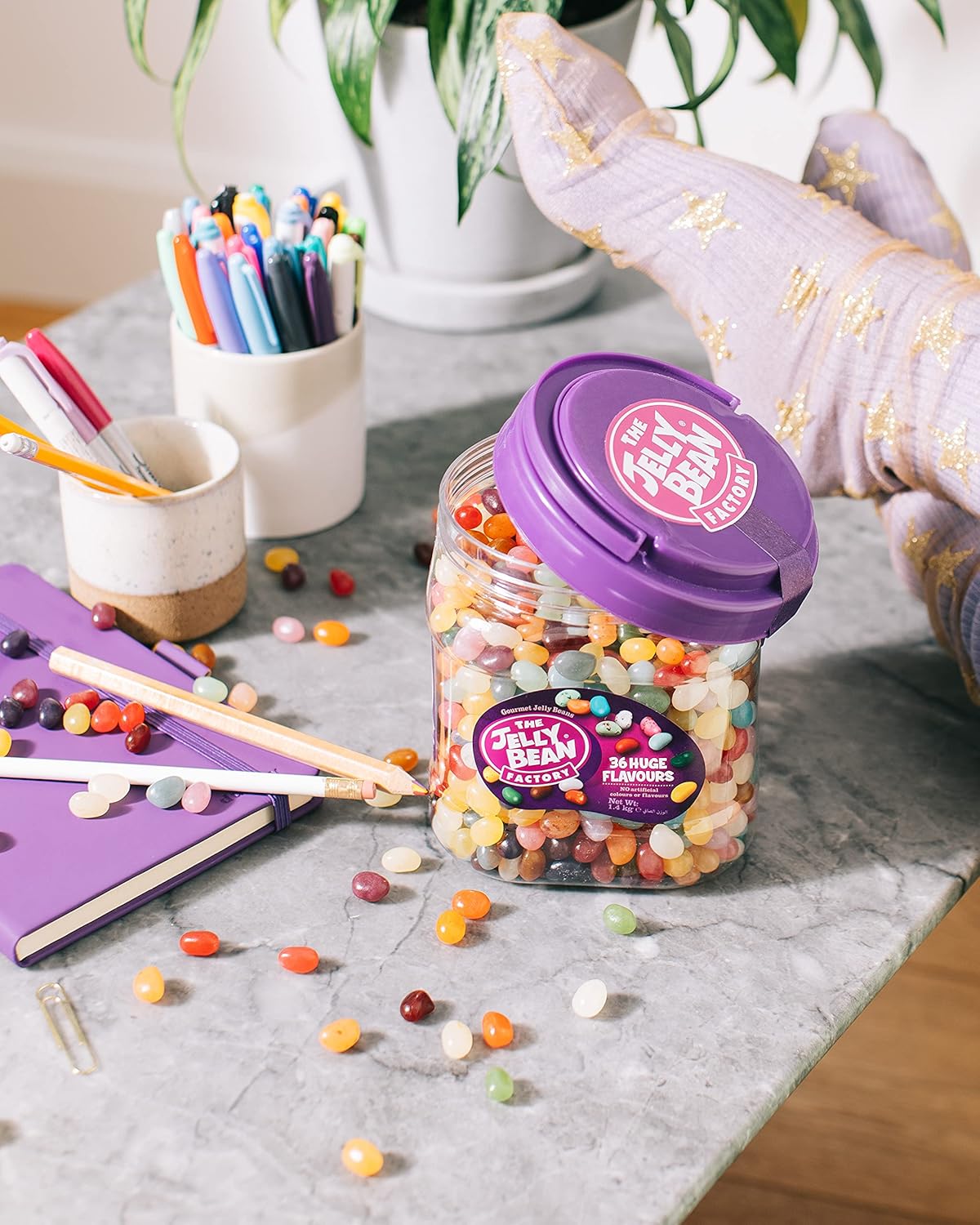 The Jelly Bean Factory Huge Flavours, 1.4kg Gourmet Jelly Beans Jar 13