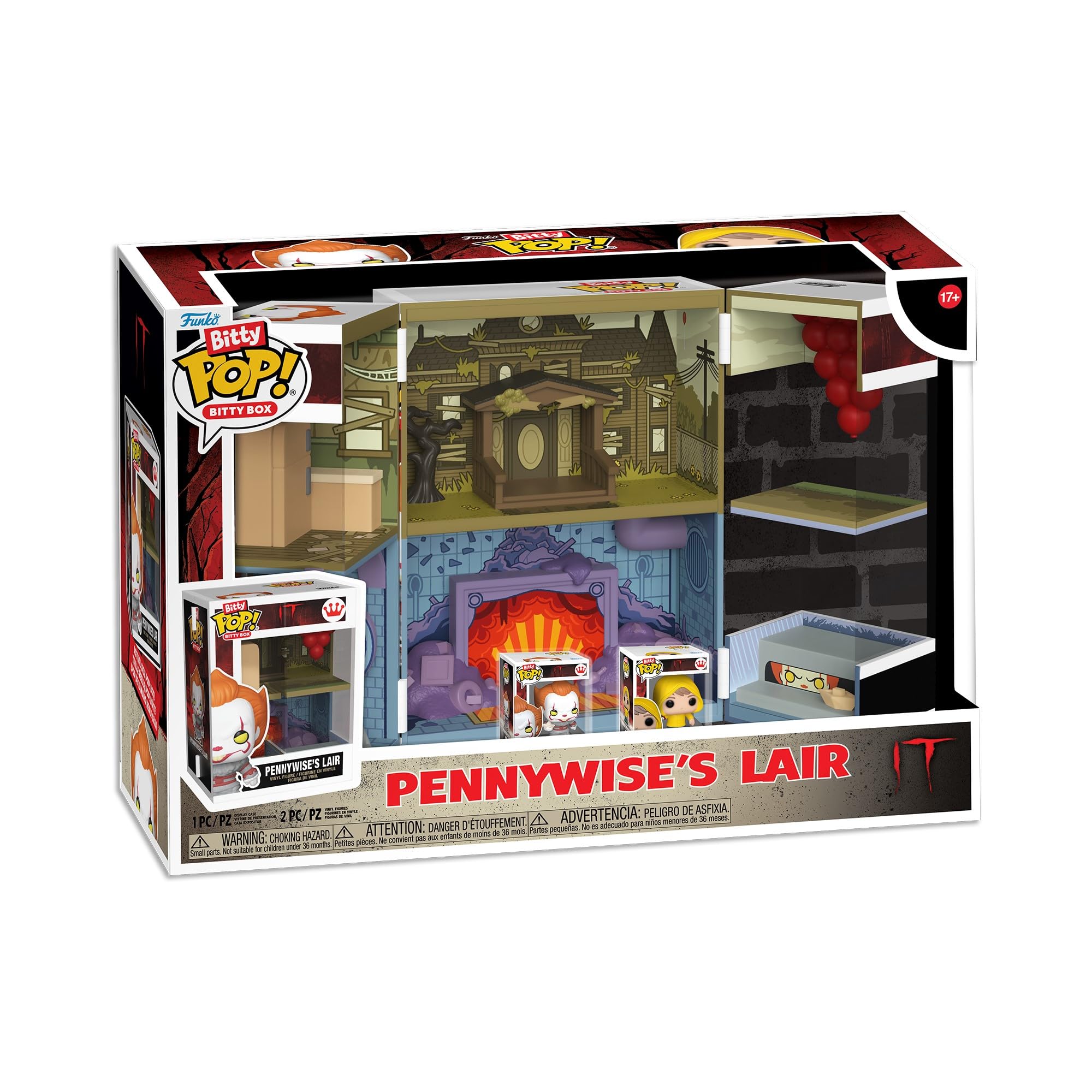 Funko Bitty Pop! Bitty Boxes: IT - Funhouse Playset with 2 Vinyl Figures (85535)