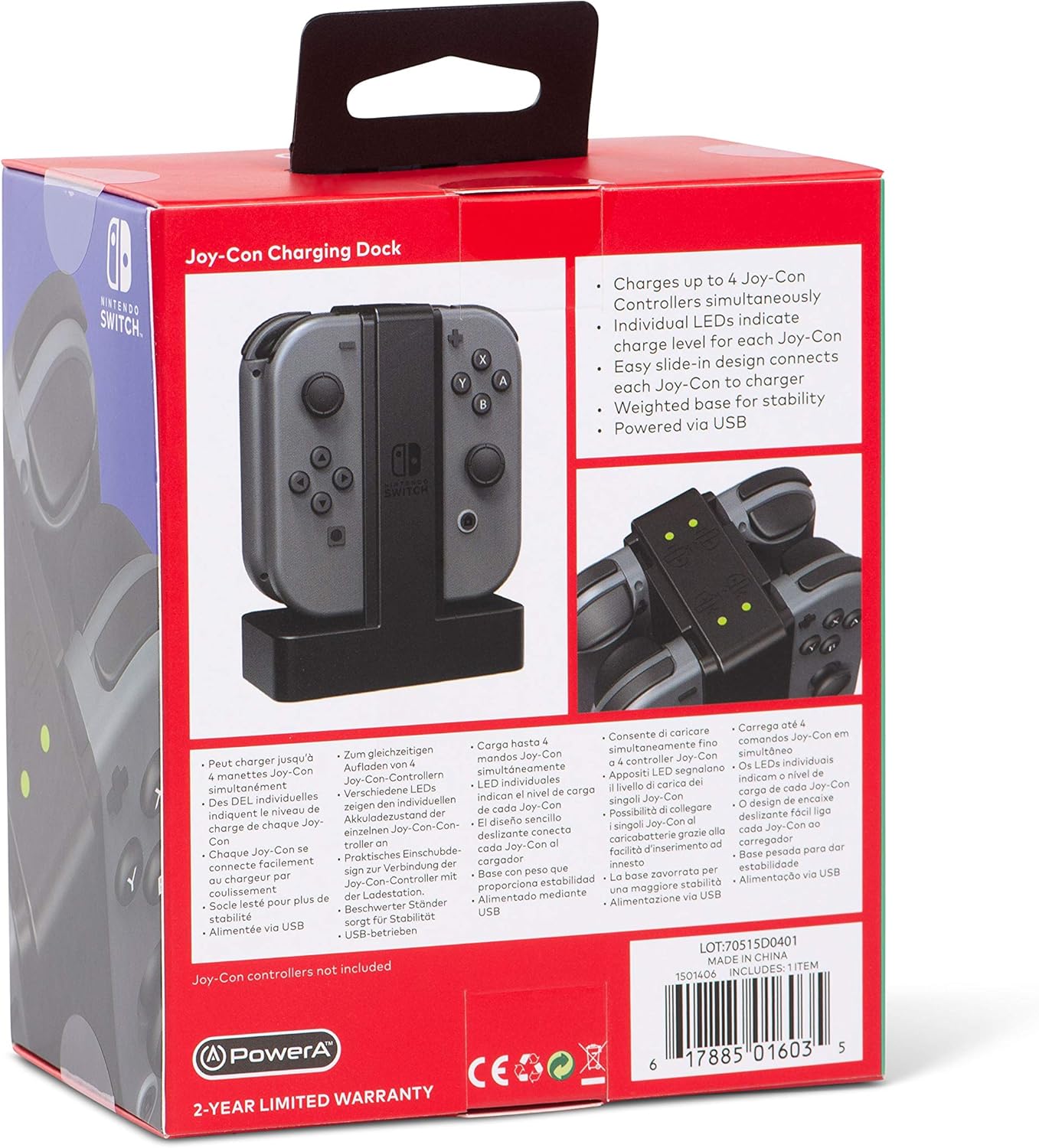 PowerA-Ladestation für Nintendo Switch Joy-Con-Controller – Nintendo-lizenziert 9