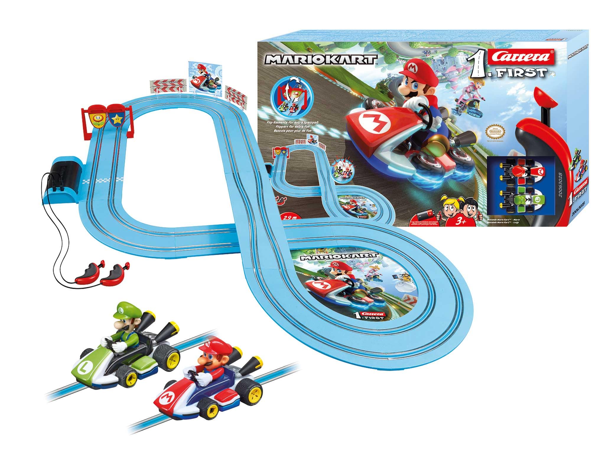 Carrera Mario Kart Slot Car Track Set - 2.9m Track | Ages 3+ | Up to 2 Drivers 1