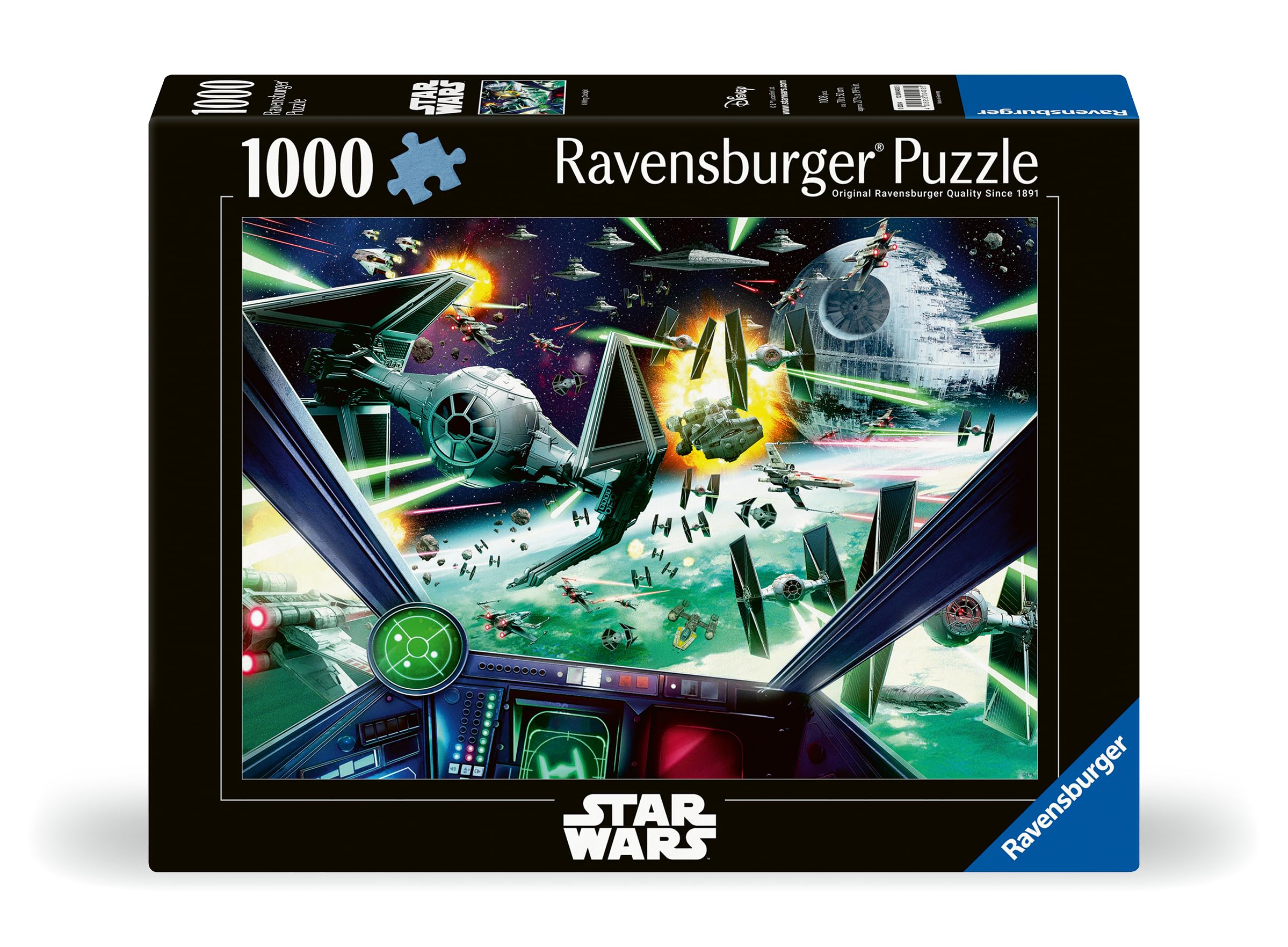 Ravensburger Star Wars Classic X-Wing Cockpit 1000 Piece Jigsaw Puzzle 2