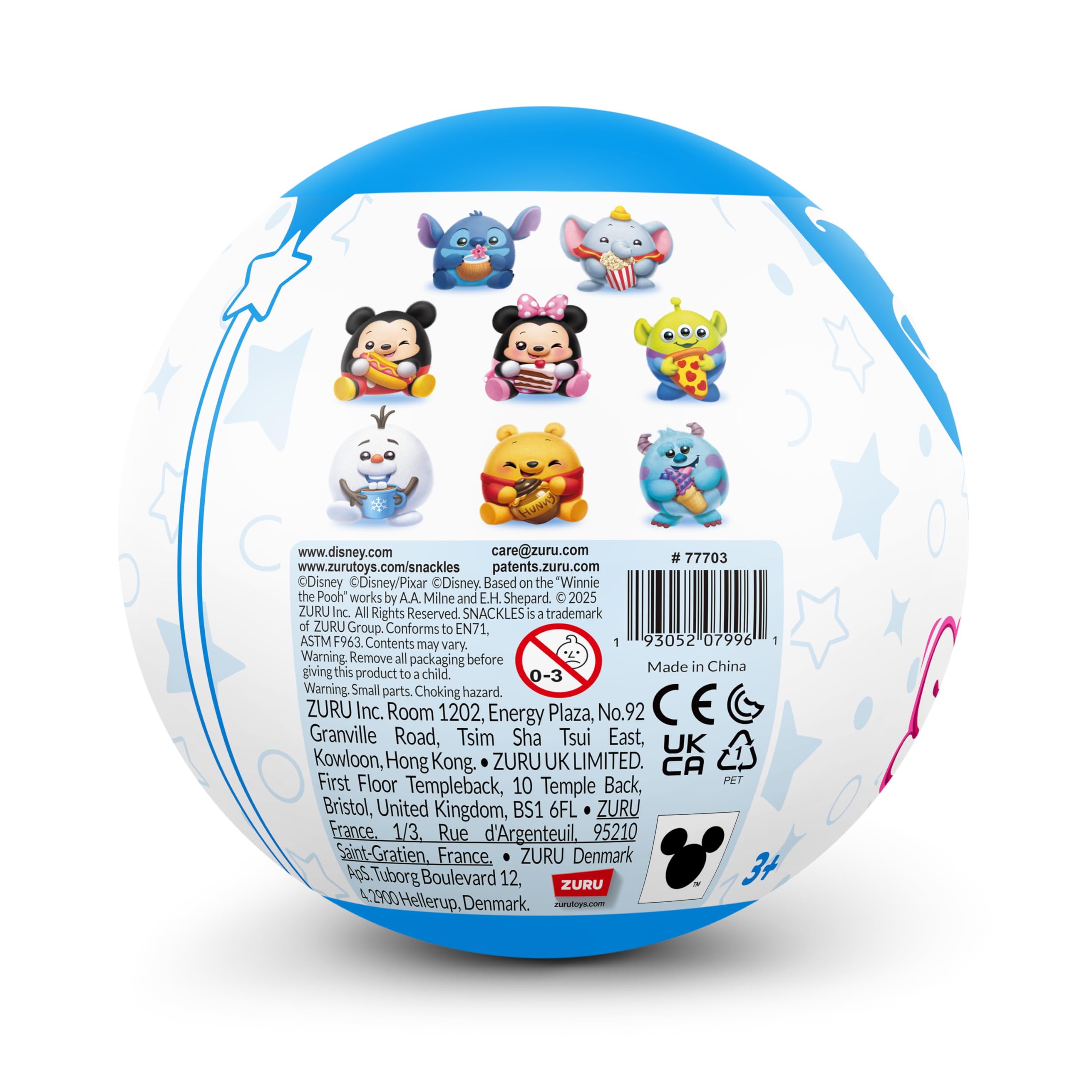 Snackles Disney 5-inch Plush with Snack - Super-Soft Huggable Stuffed Toy 9