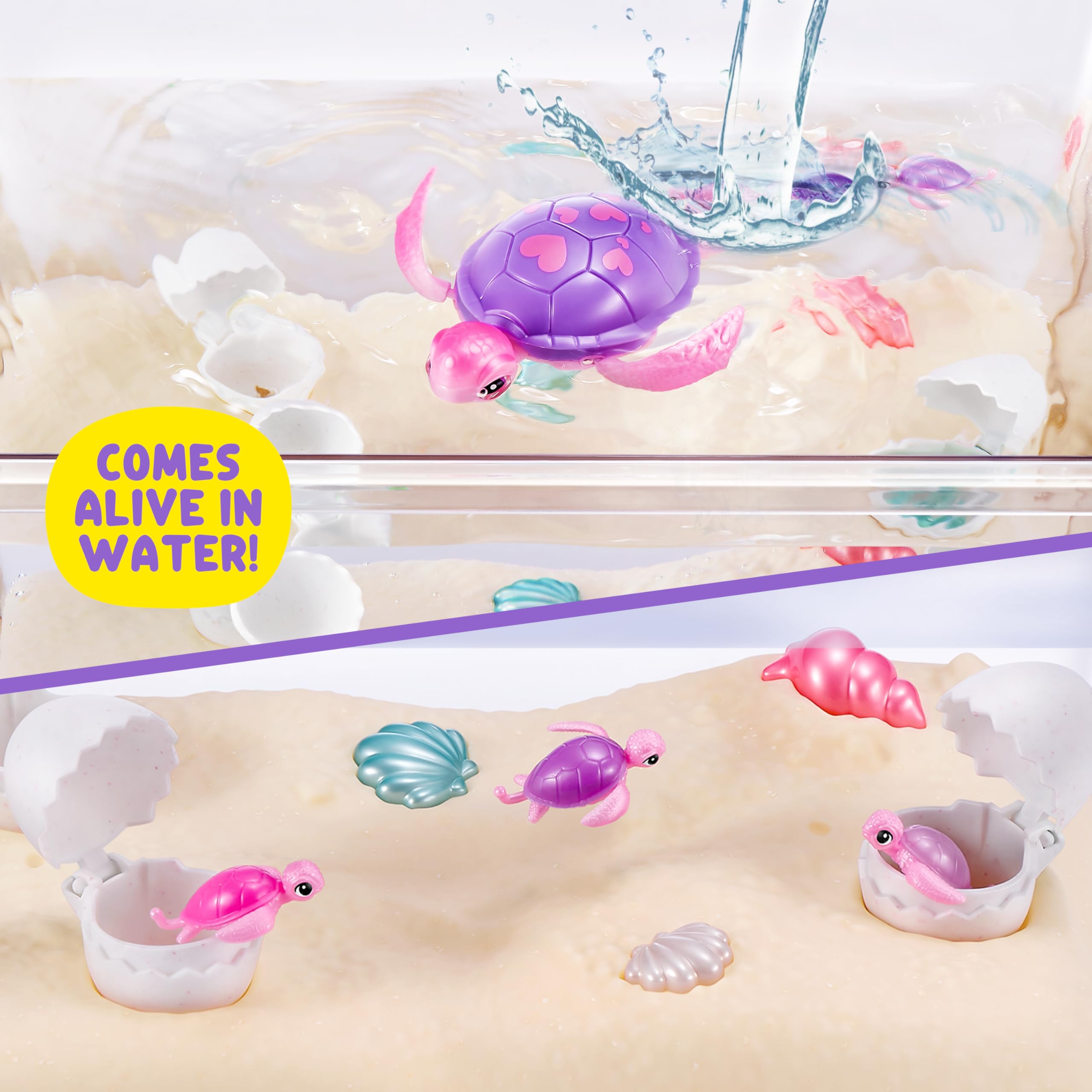 Pets Alive Mama Turtle Surprise by ZURU - Robot Pet Turtle with Swimming & Walking Action, 3+ Years 4