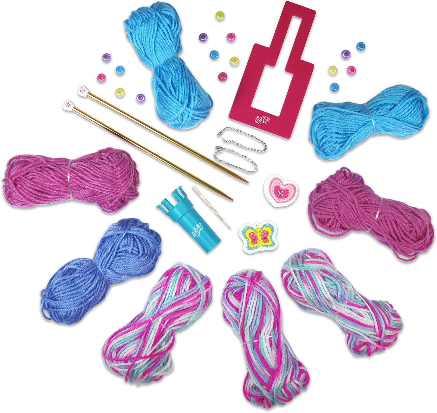 Galt First Knitting Craft Kit for Kids, Ages 6+