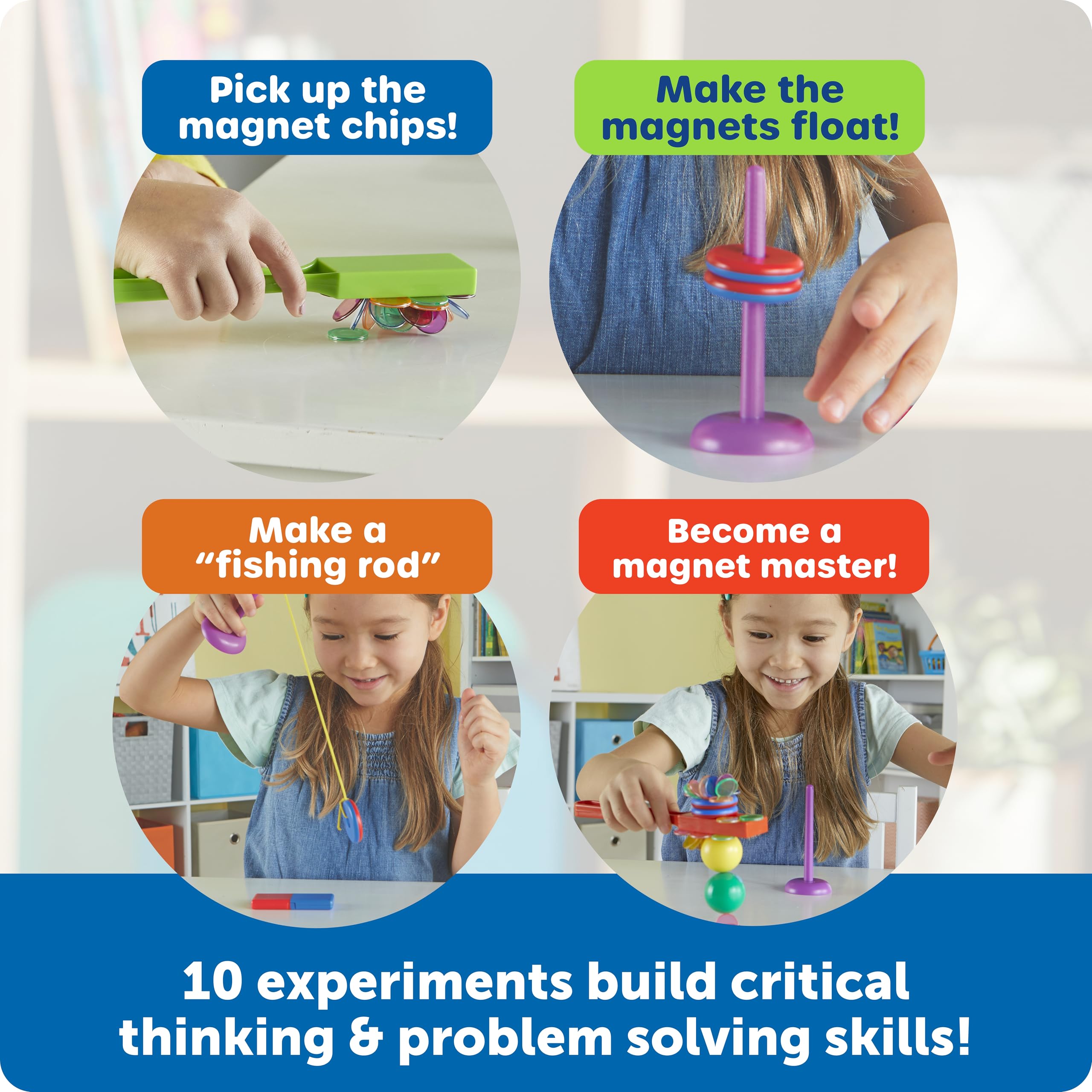 Learning Resources Magnet Movers STEM Explorers - Educational Magnet Science Kit for Ages 5+ 10