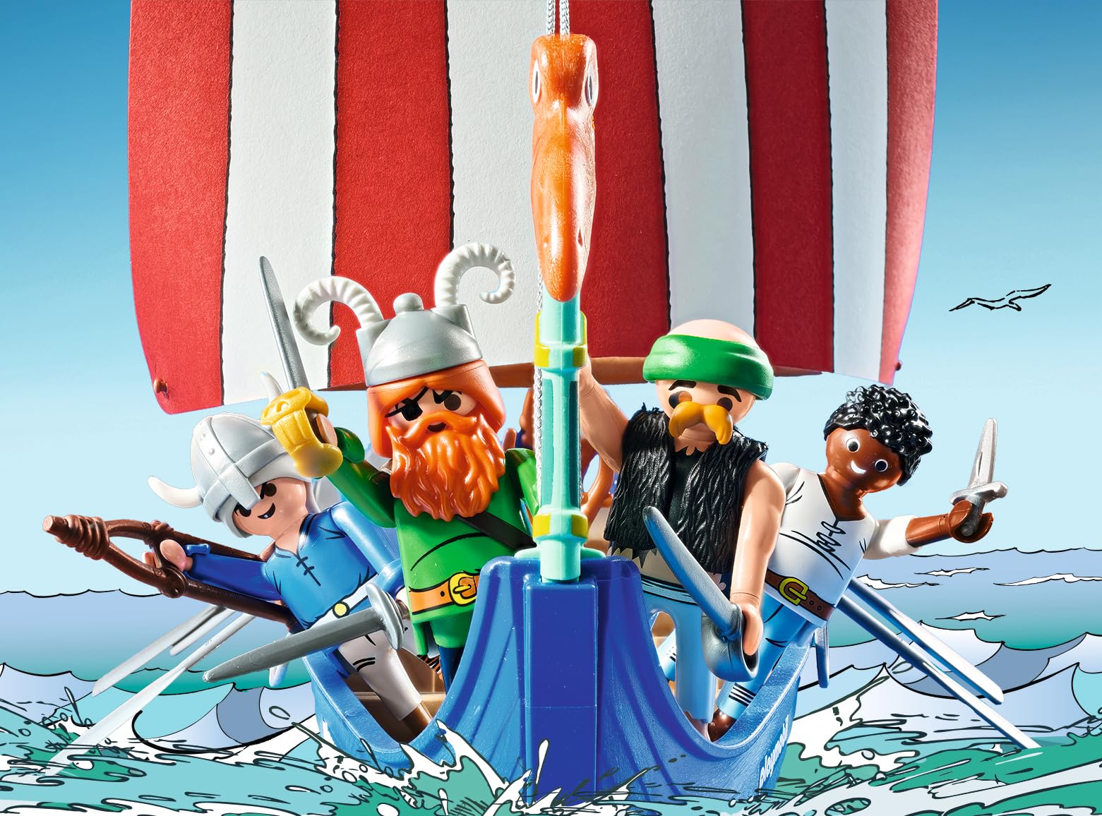 PLAYMOBIL Asterix Pirate Ship Playset - Action Figures & Adventure Toy for Kids 4-10 Years 7