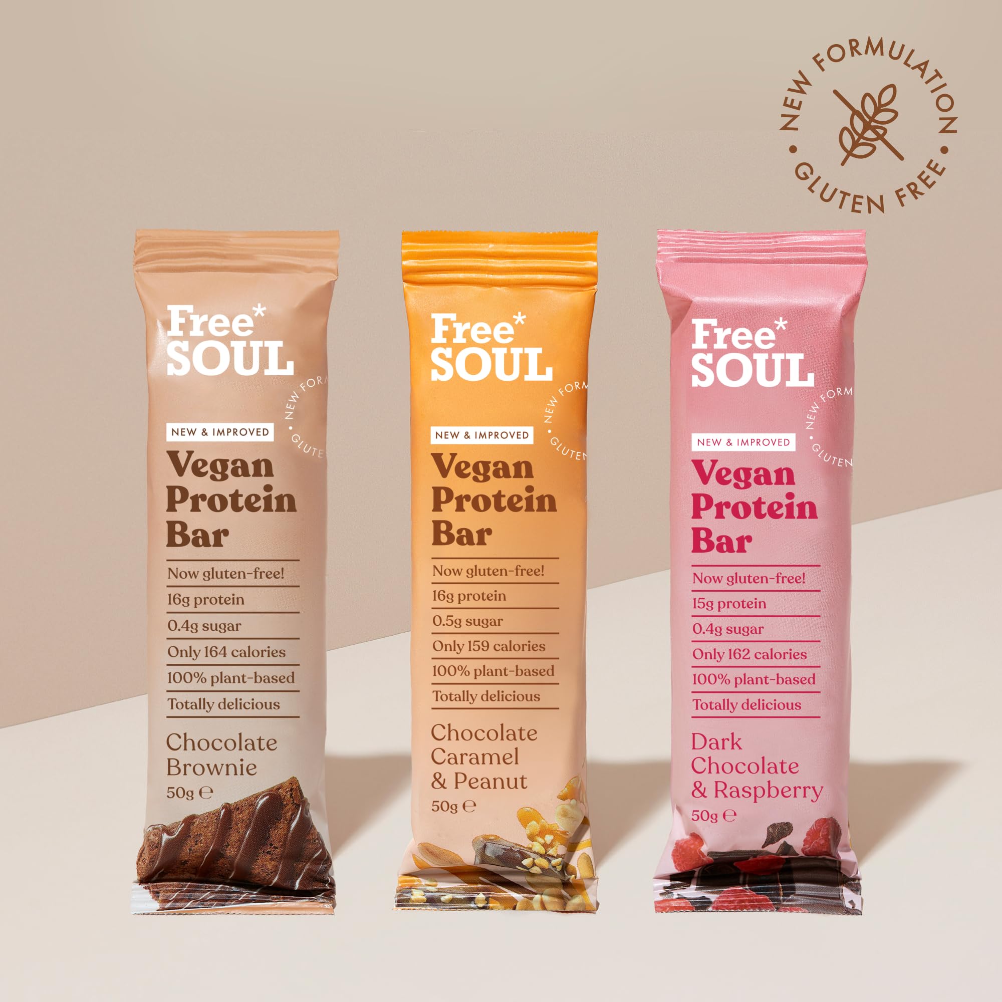 Free Soul Vegan Protein Bars 12 x 50g | Plant Based Chocolate Protein Snack | High Protein, Low Sugar 7