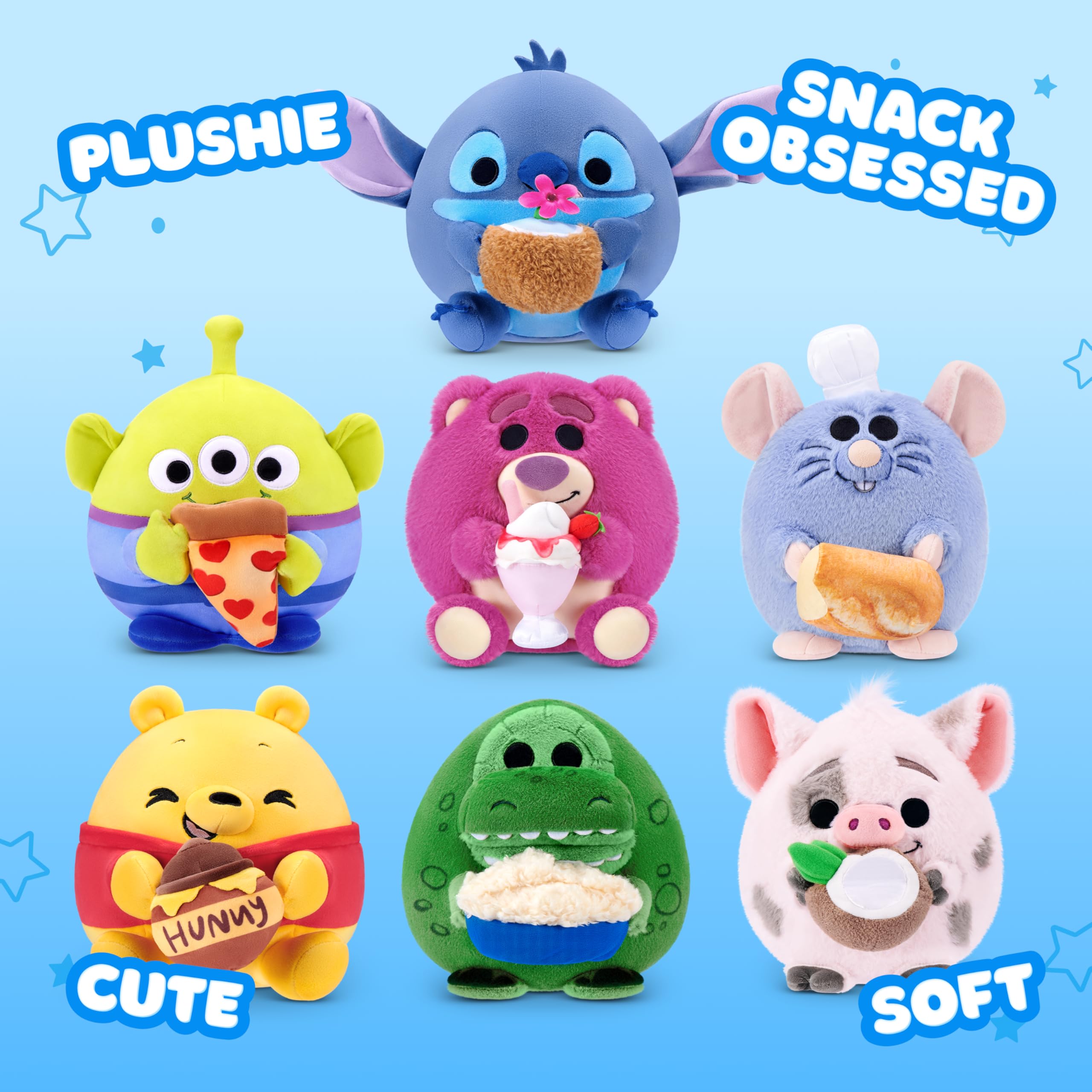 Snackles Disney Remy & Baguette 8-Inch Plush Toy | Ultra-Soft Polyester | Unisex Children 5