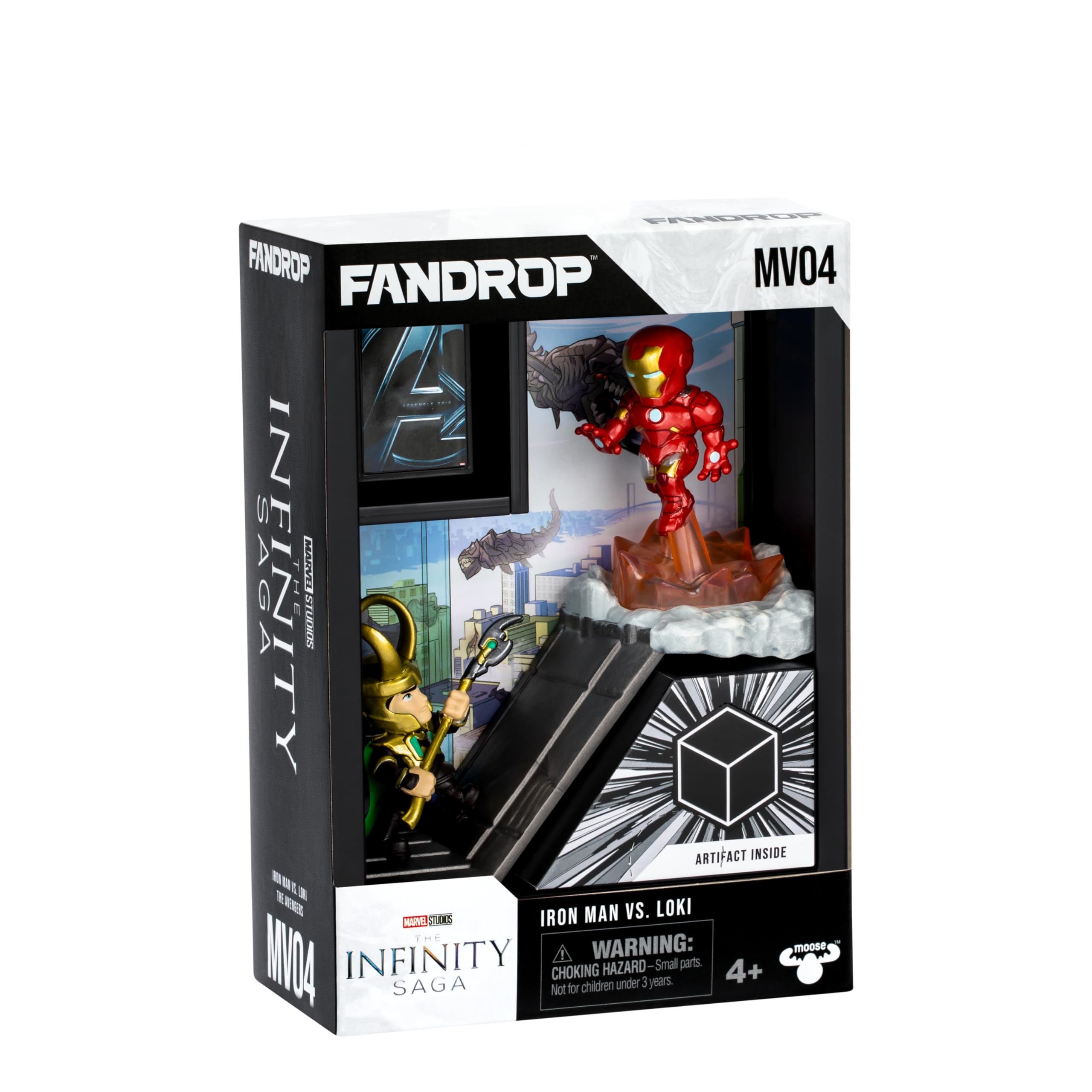 FANDROP MV04 Marvel Studios The Avengers - Iron Man VS. Loki Diorama Display with Artifact & Scene Marker