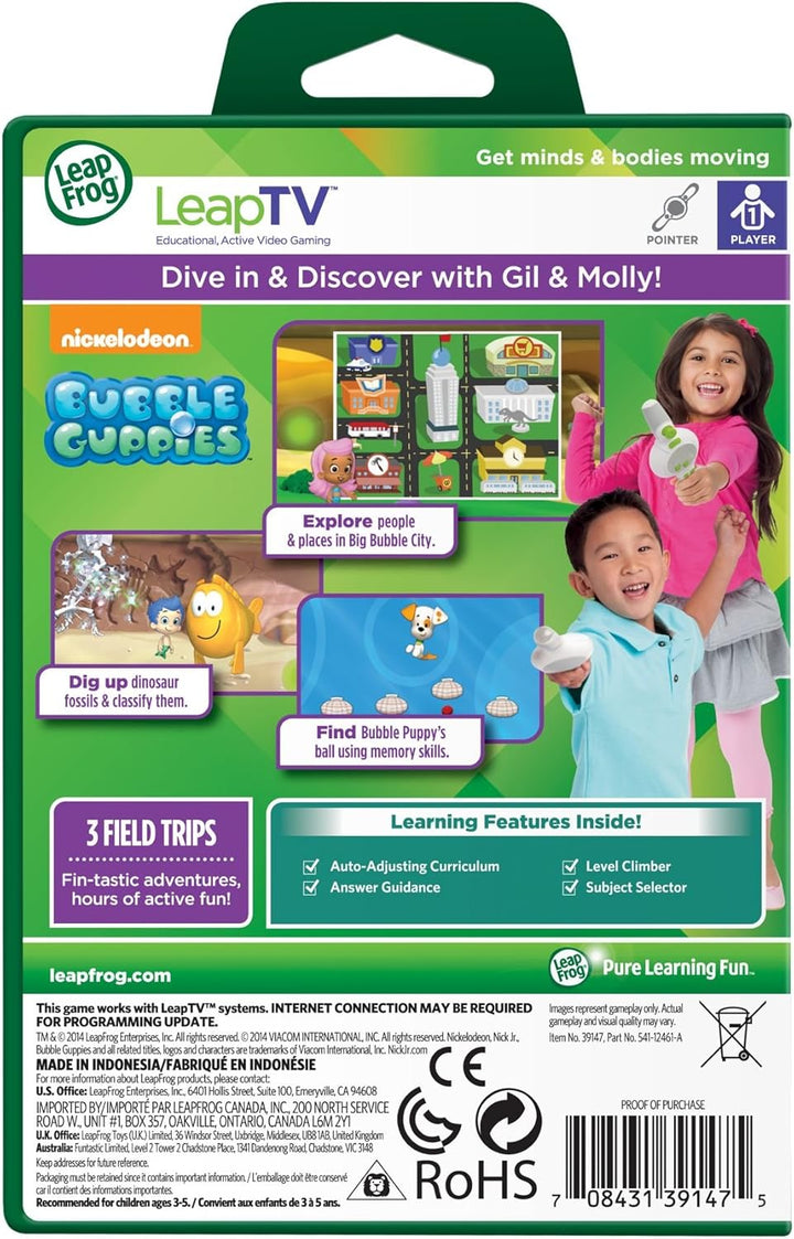 LeapFrog LeapTV Learning Game: Nickelodeon Bubble Guppies - Educational Active Video Game for Kids Ages 3-5